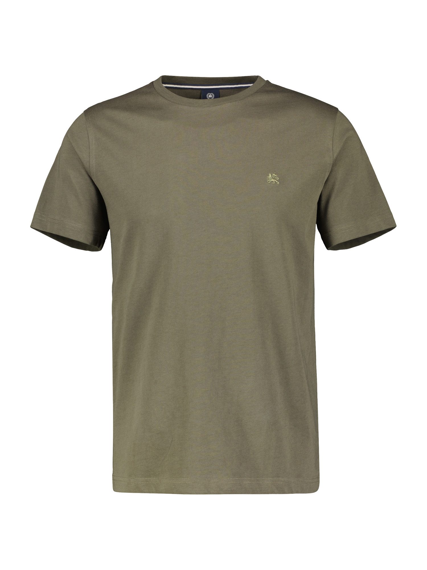 Lerros T-shirt LERROS basic T-shirt met logostiksel, effen