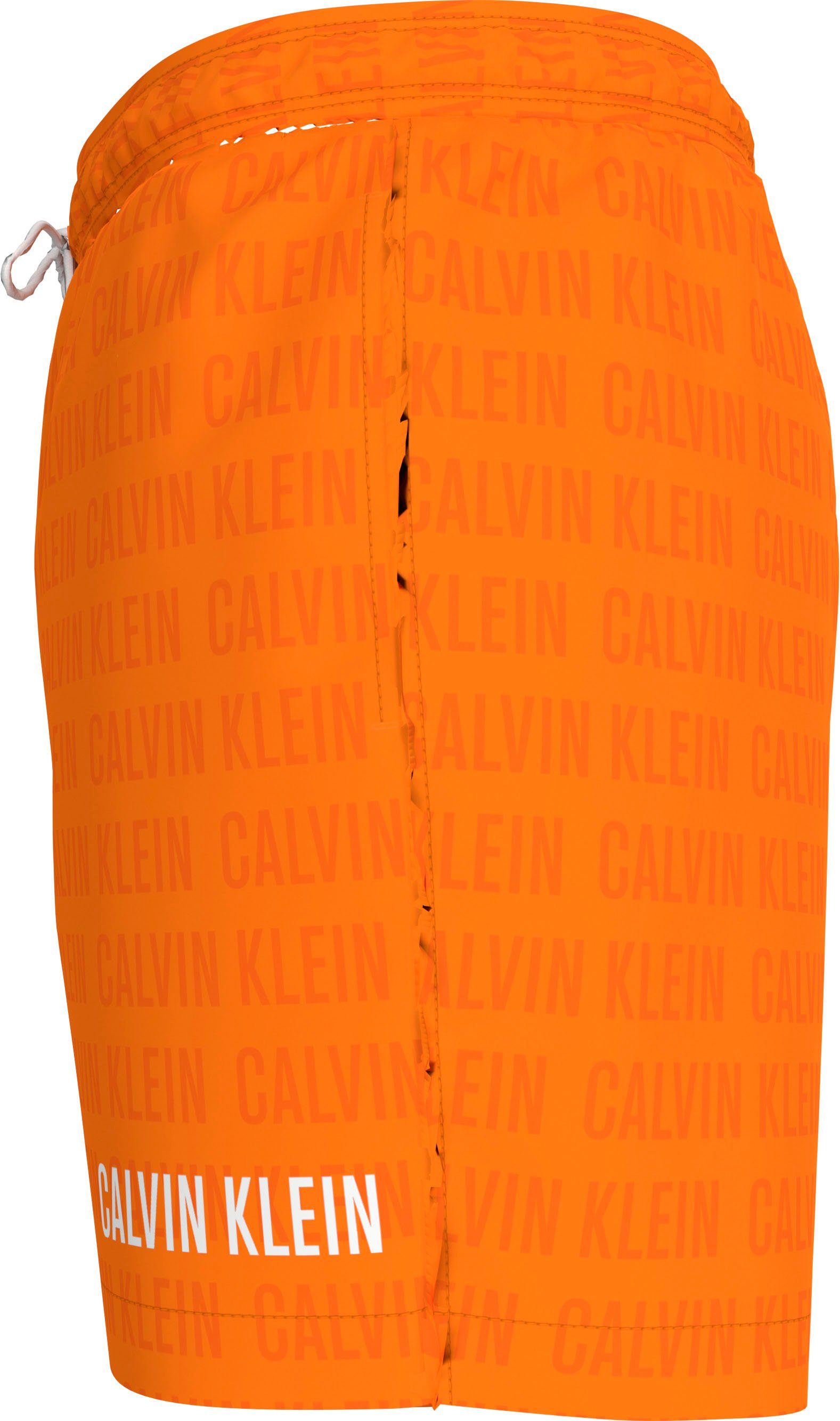 Calvin Klein Swimwear Zwemshort MEDIUM DRAWSTRING-WR PRINT met calvin klein all-over print