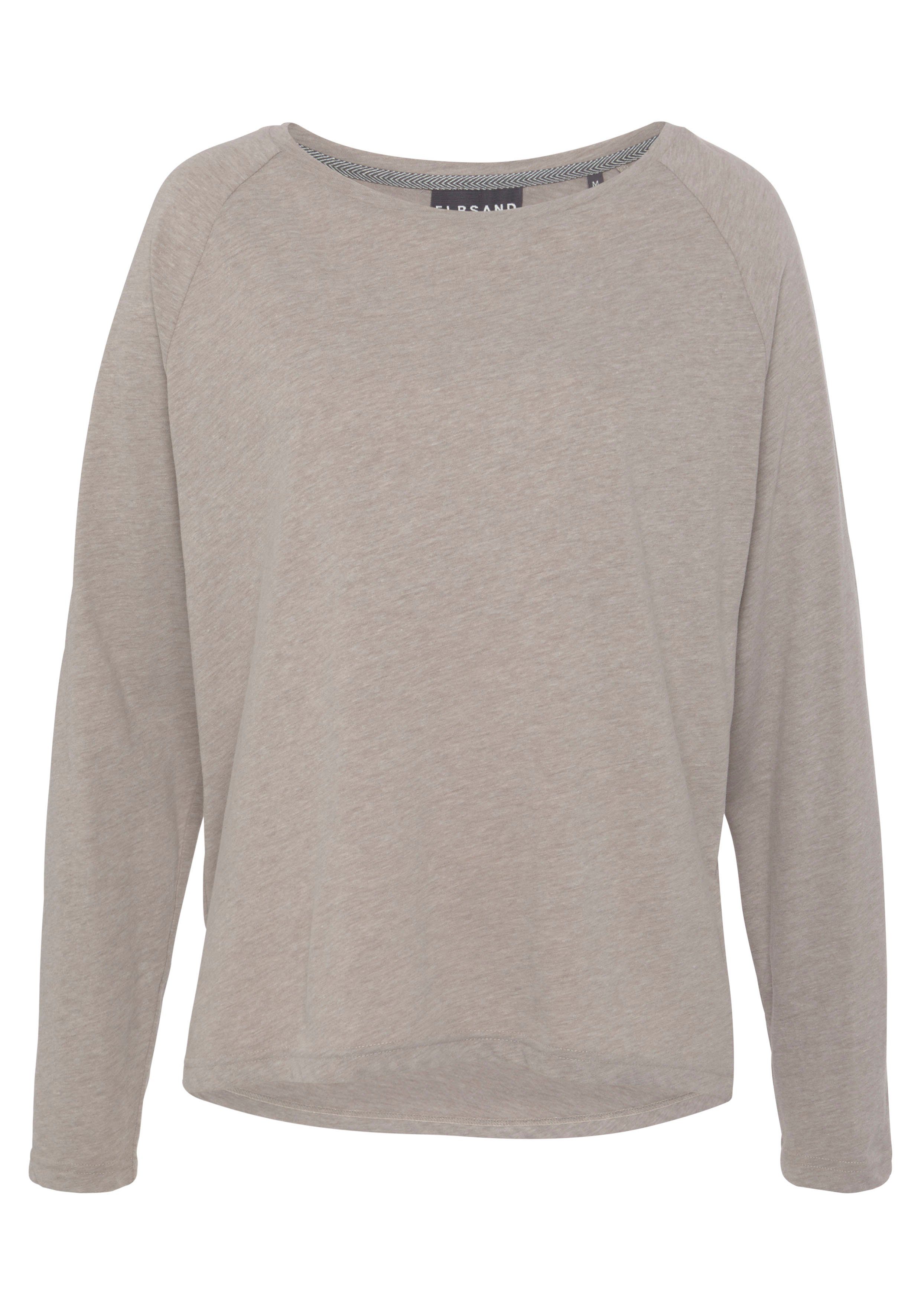 Elbsand Longsleeve Tira met logoprint op de rug shirt met lange mouwen sportief-casual