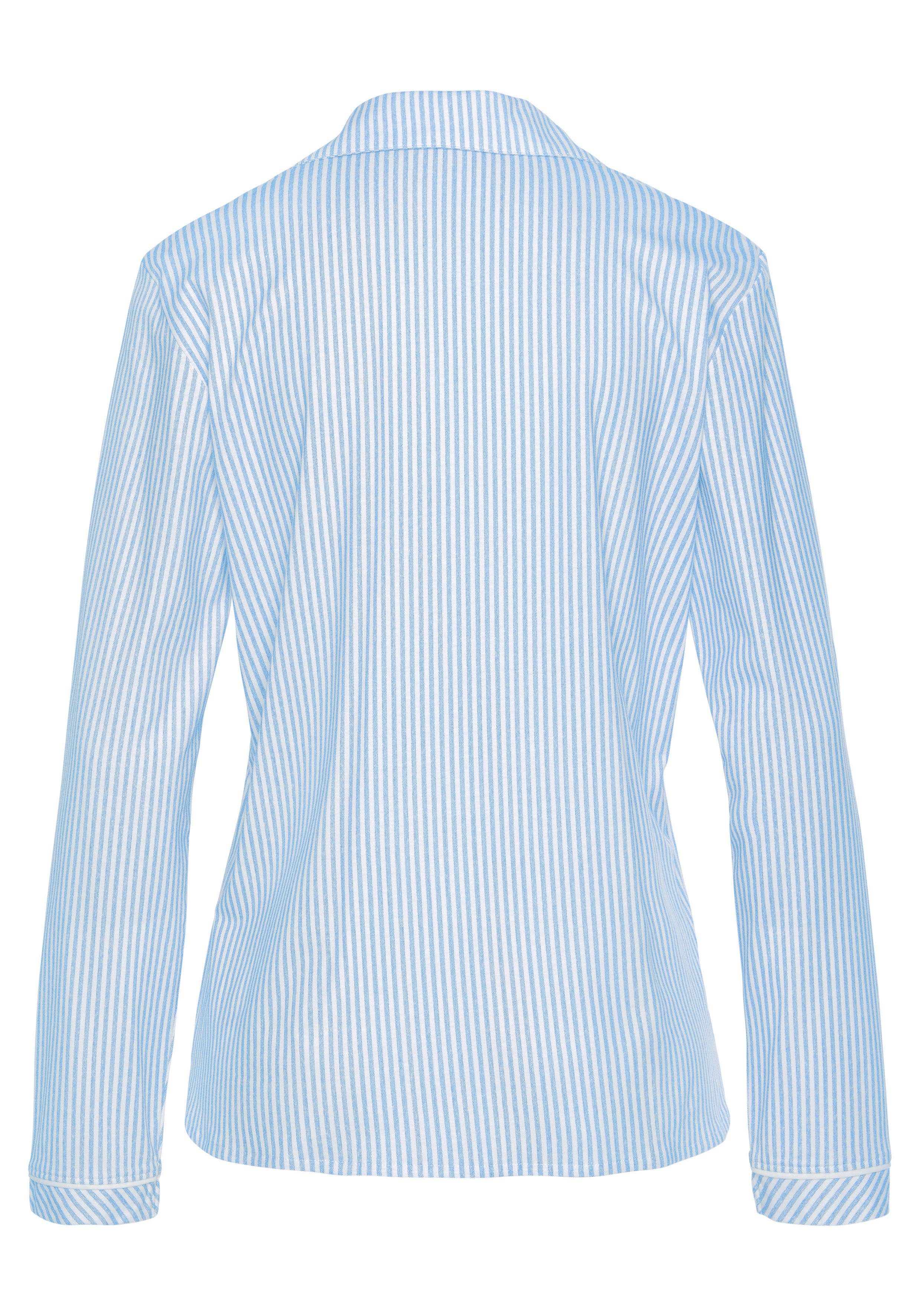 s.Oliver RED LABEL Beachwear Pyjama top in gestreept ontwerp