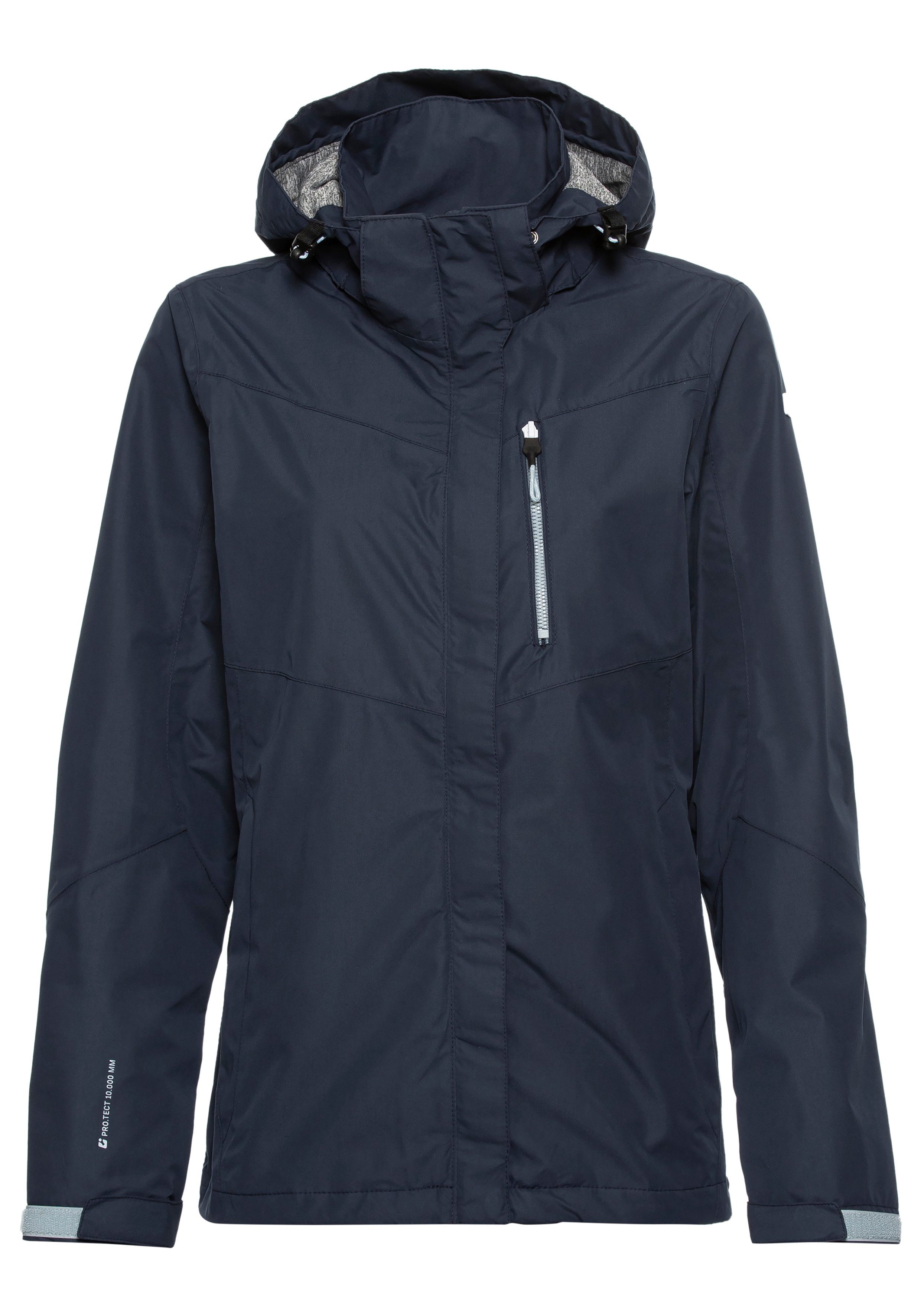Killtec Regenjack Water- & winddicht & licht & afneembare capuchon
