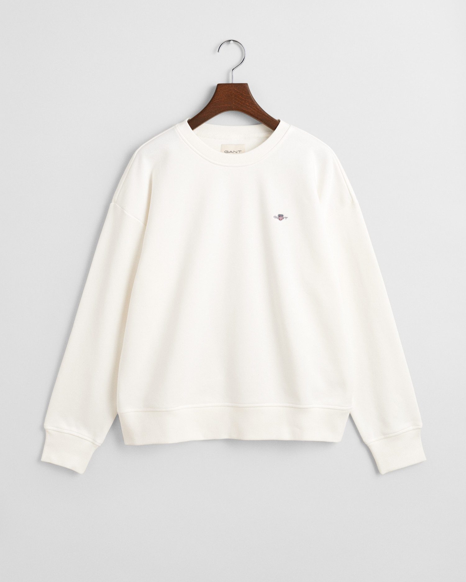 Gant Sweatshirt SHIELD C-NECK SWEAT Grafische GANT-borduursel op de borst