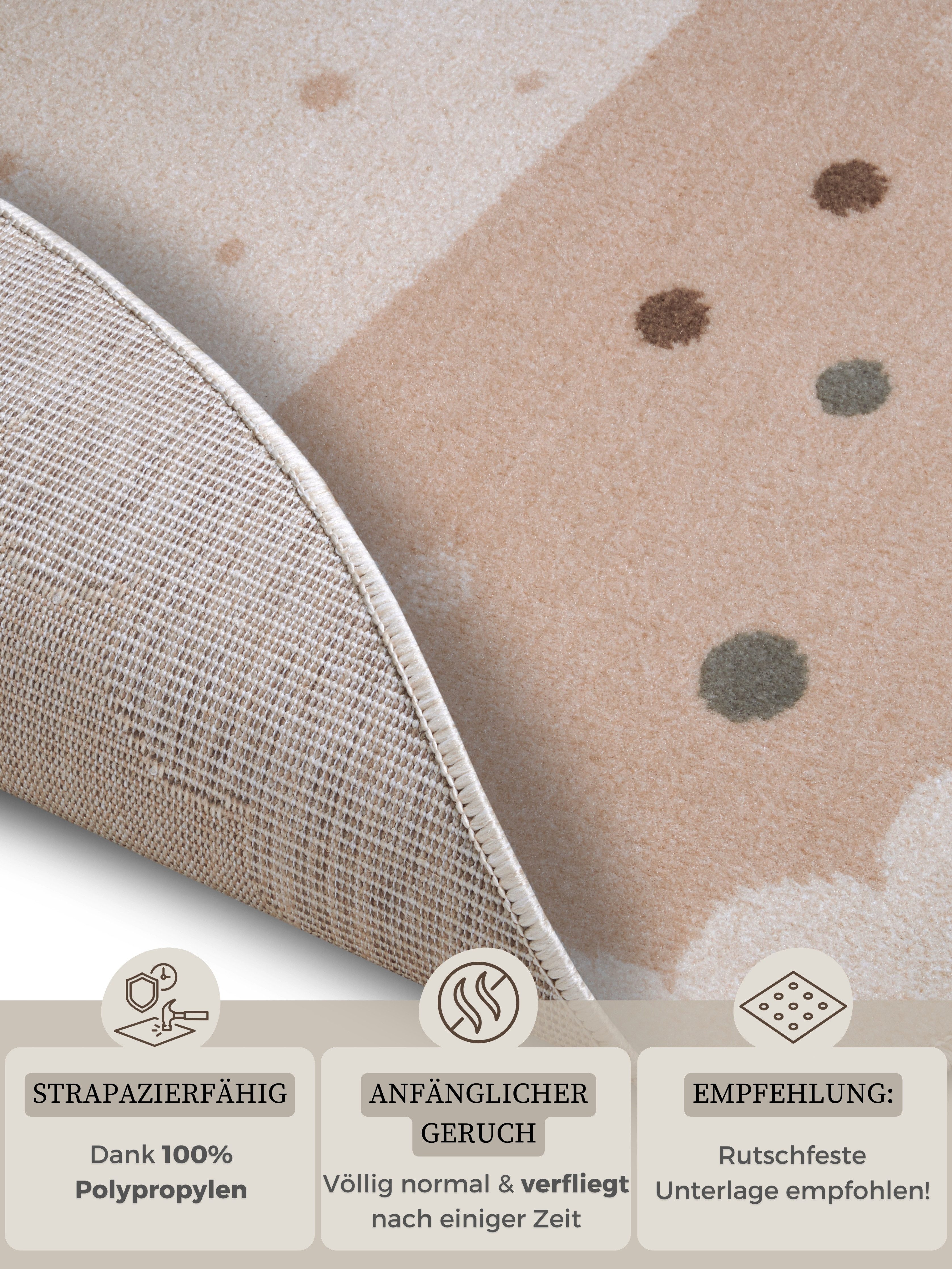 HANSE Home Kindervloerkleed Adventures Crown Speeltapijt, stevig, kinderkamer, kortpolig, speelondergrond