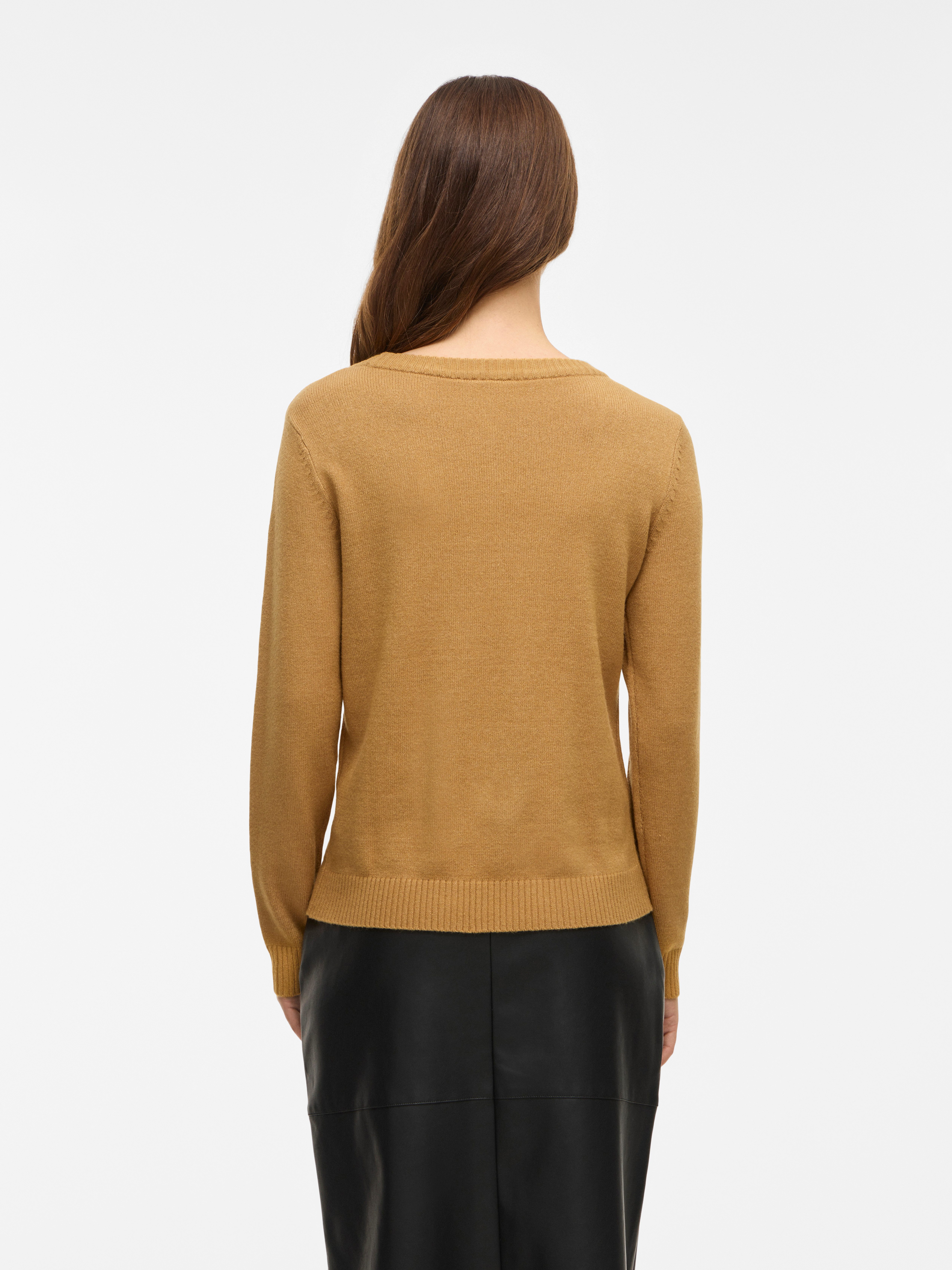 Vila Trui met ronde hals VIRIL O-NECK L/S KNIT TOP - NOOS