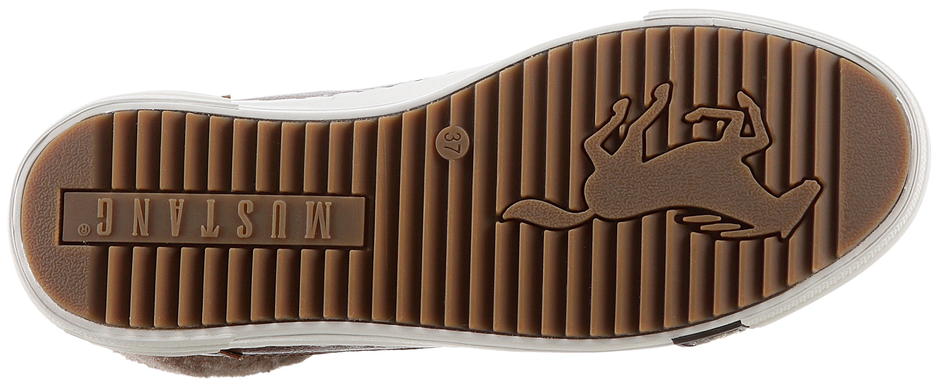 Mustang Shoes Hoge veterschoenen met ritssluiting aan de buitenkant