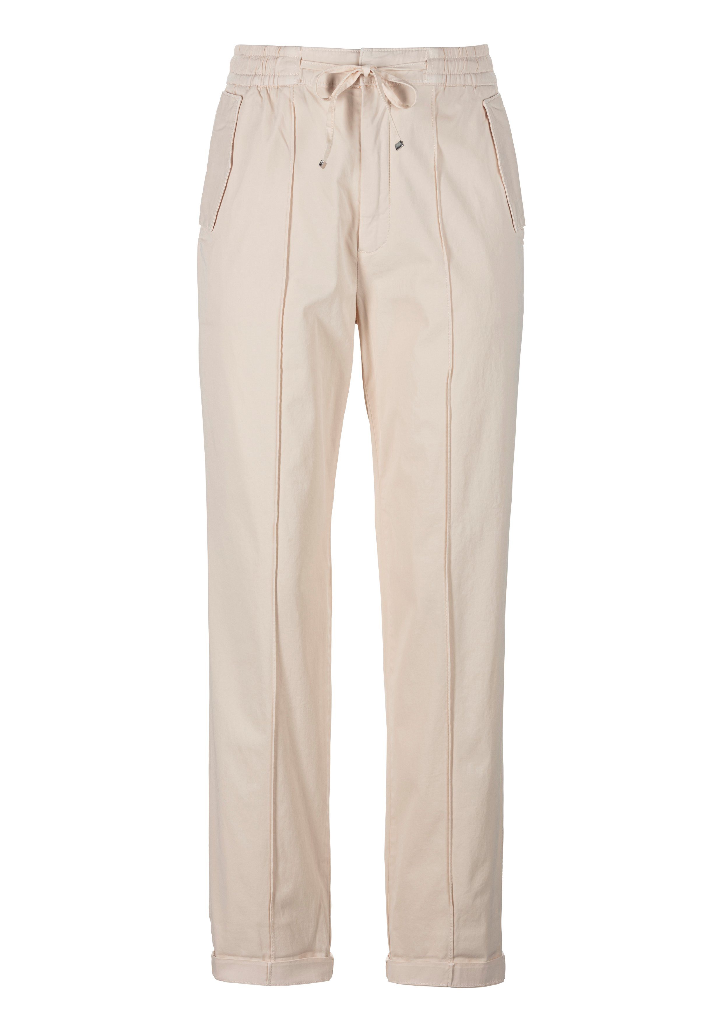Boss Orange Straight leg stoffen broek met vaste persplooien model 'Teresina'