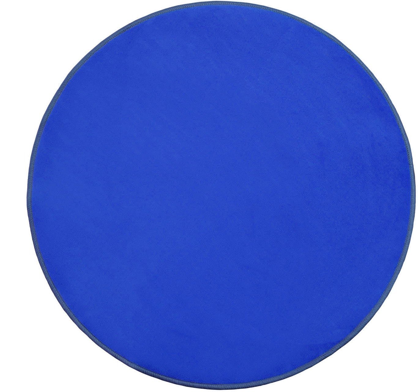 Primaflor-Ideen in Textil Kindervloerkleed RONDE ZITPLEK Speelkleed ideaal in de kinderkamer speelkleden maat (Ø 133 cm) blauw