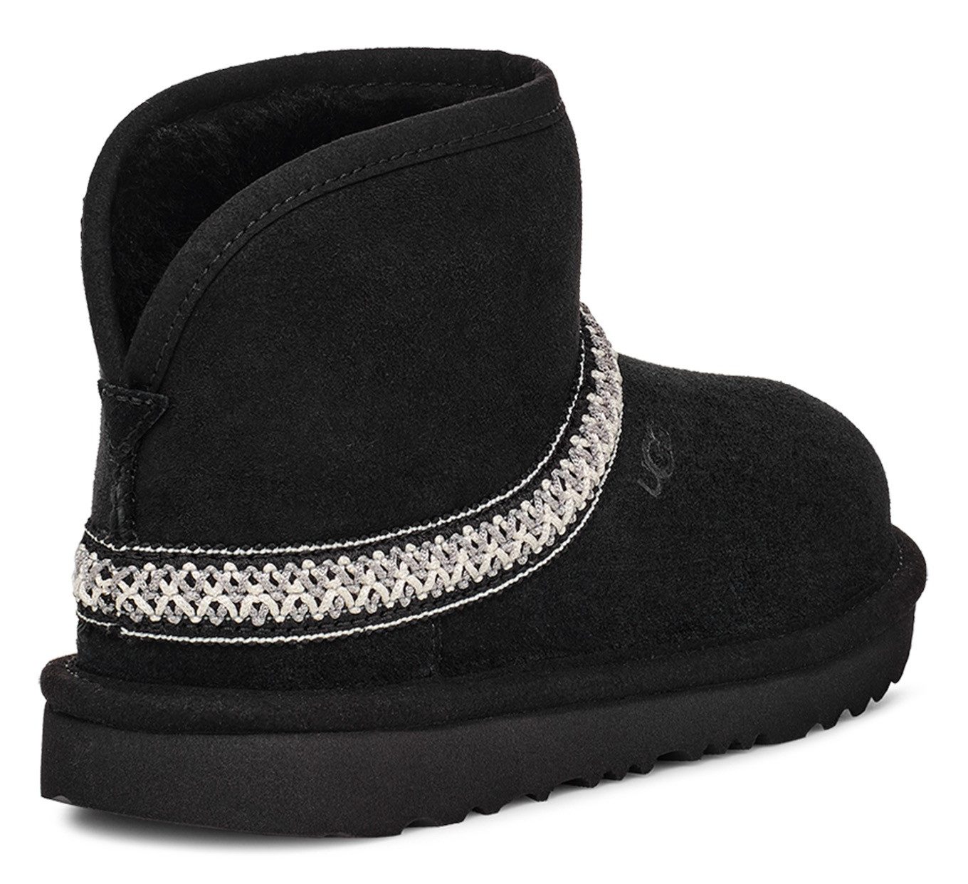 UGG Boots zonder sluiting CLASSIC MINI CRESCENT , instaplaarzen, hut schoen, winterschoen met lamsvelkraag