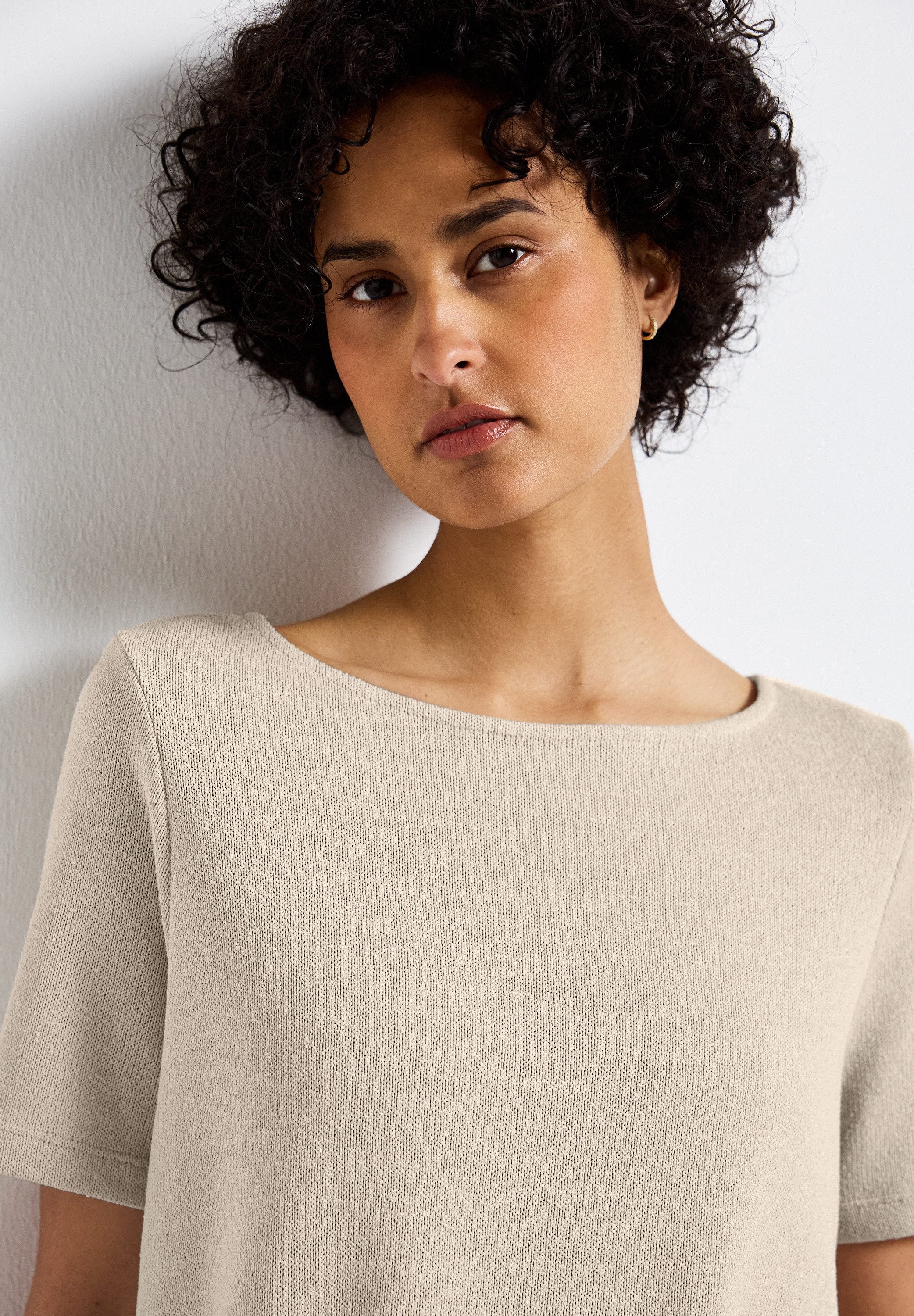 STREET ONE T-shirt met boothals