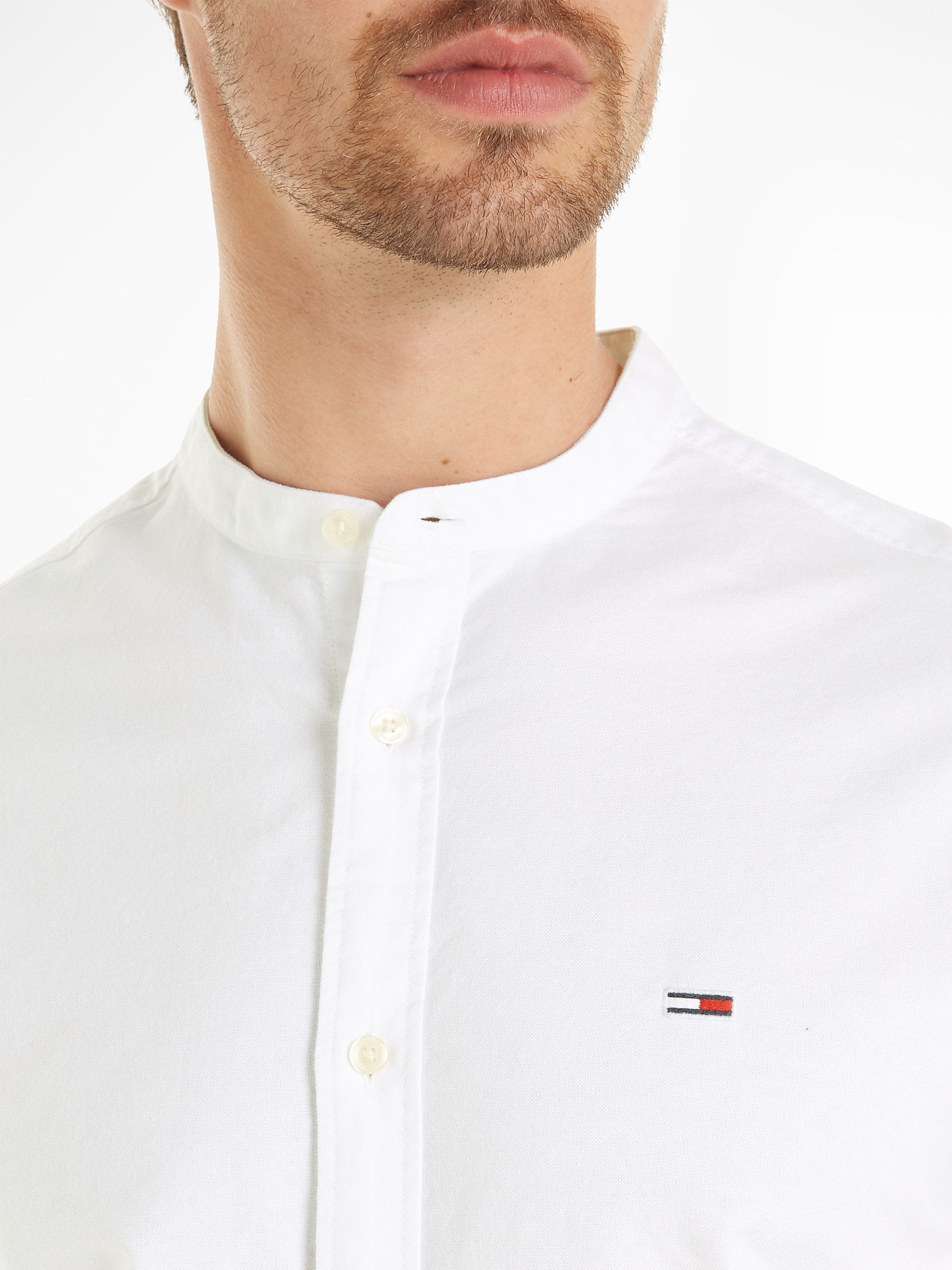 TOMMY JEANS Overhemd met lange mouwen TJM REG OXFORD MAO SHIRT