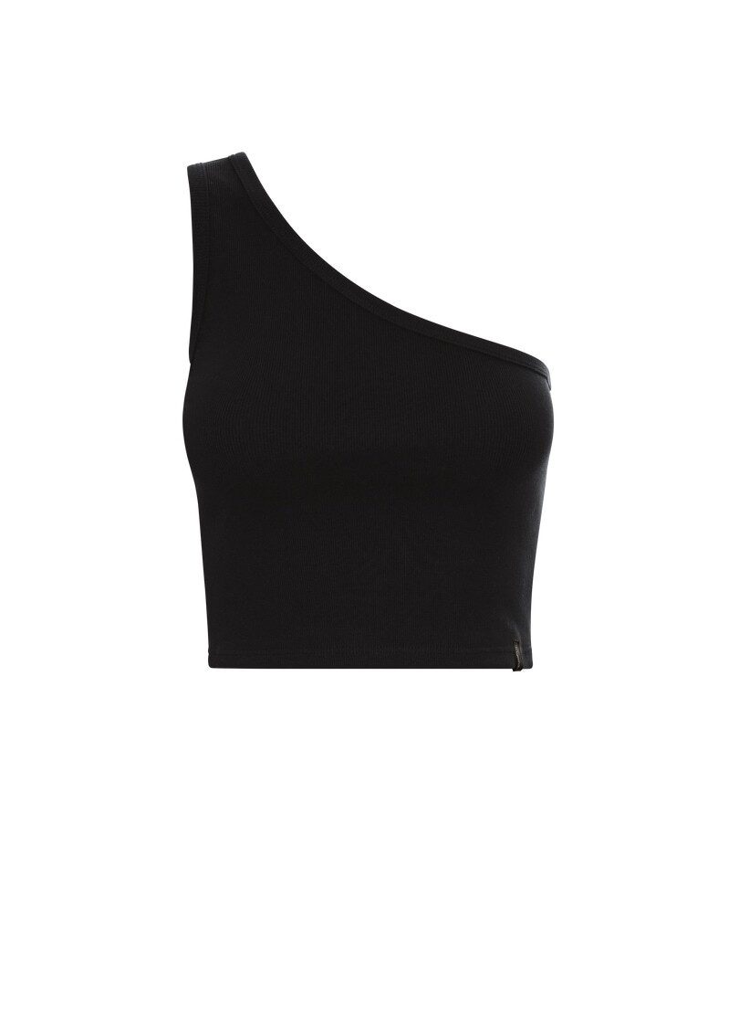 Trigema T-shirt modieuze one-shoulder top (1-delig)