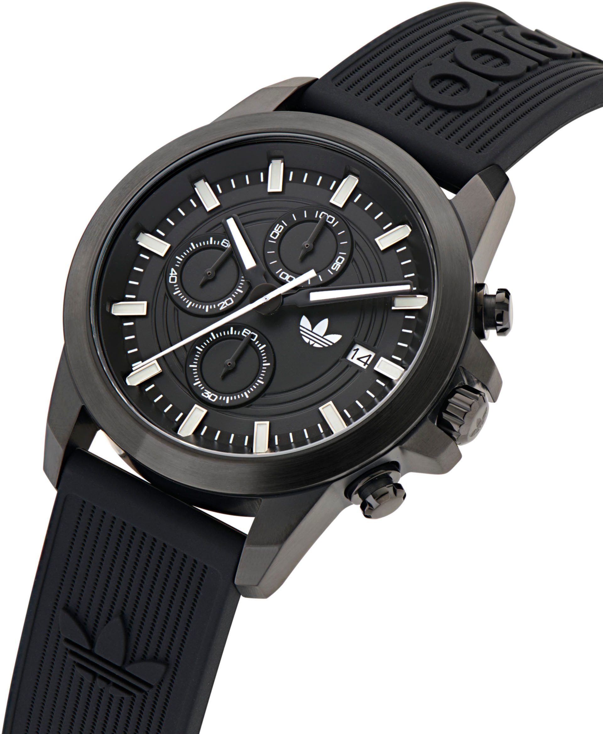 adidas Originals Chronograaf EXPRESSION TWO CHRONO Quartzhorloge, horloge, herrenuur, damenuur, unisex, siliconen band