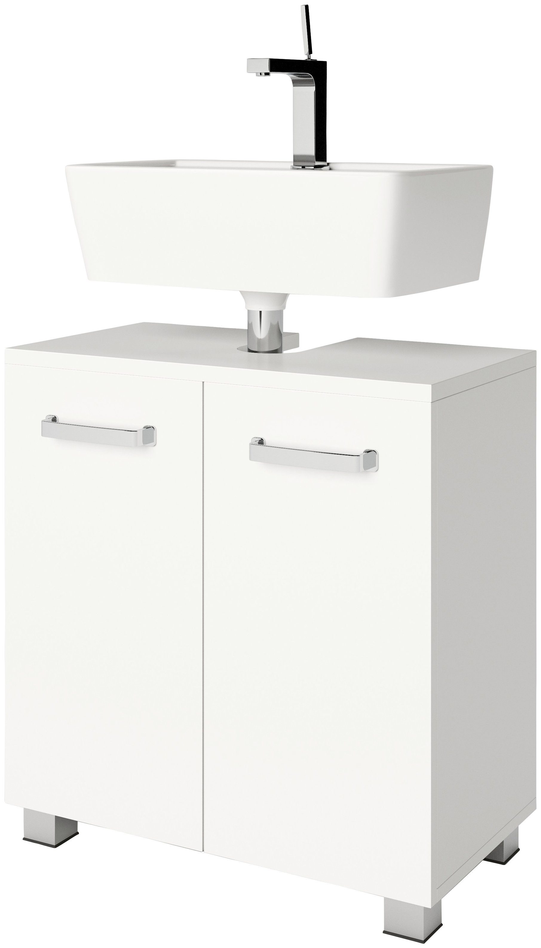 welltime Wastafelonderkast Cosmo Bxdxh: ca. 60x32,5x63,5 cm, 2 vakken
