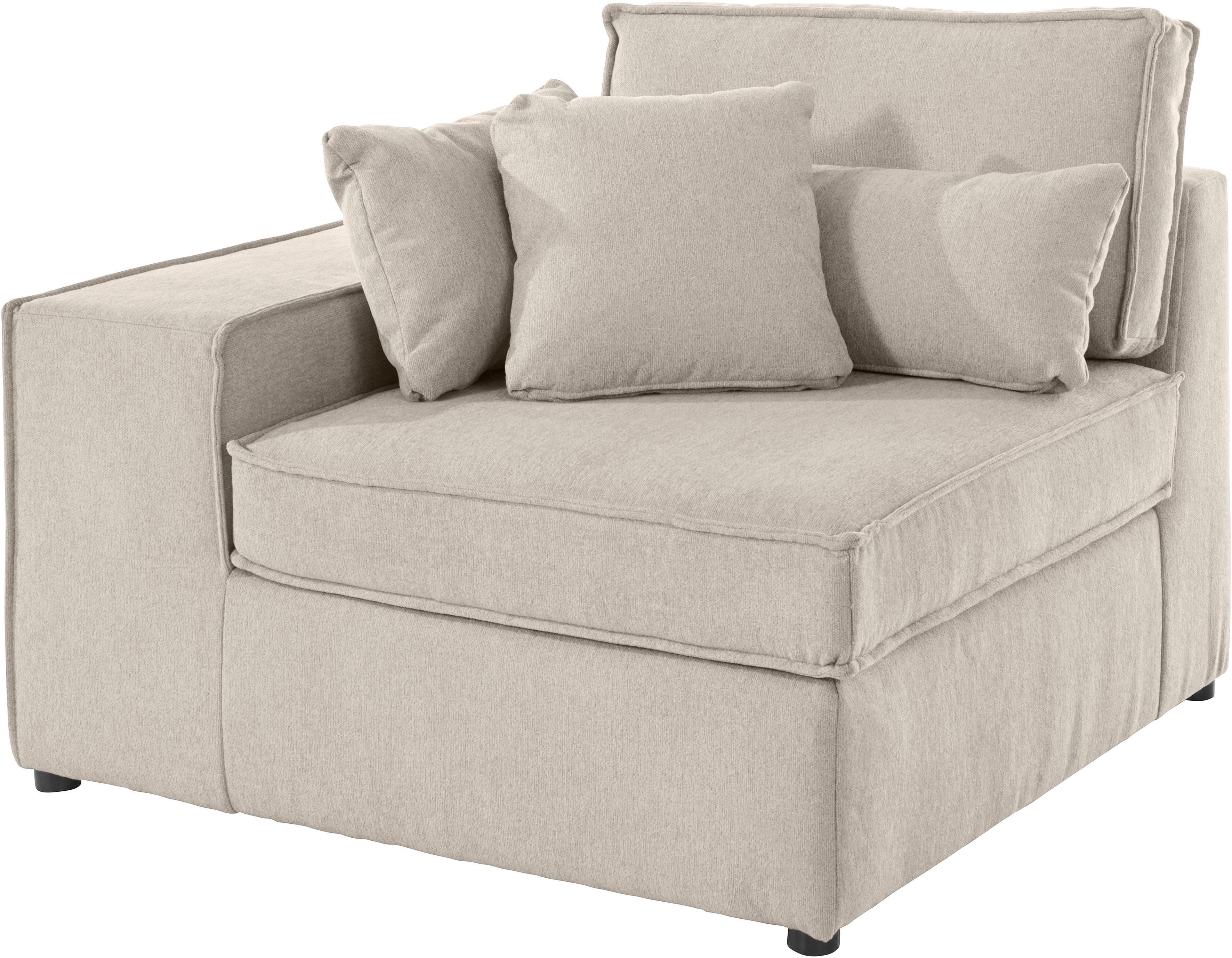 RAUM.ID Sofaelement Florid als deel van een modulaire bank, stevig zitcomfort, ook in cord