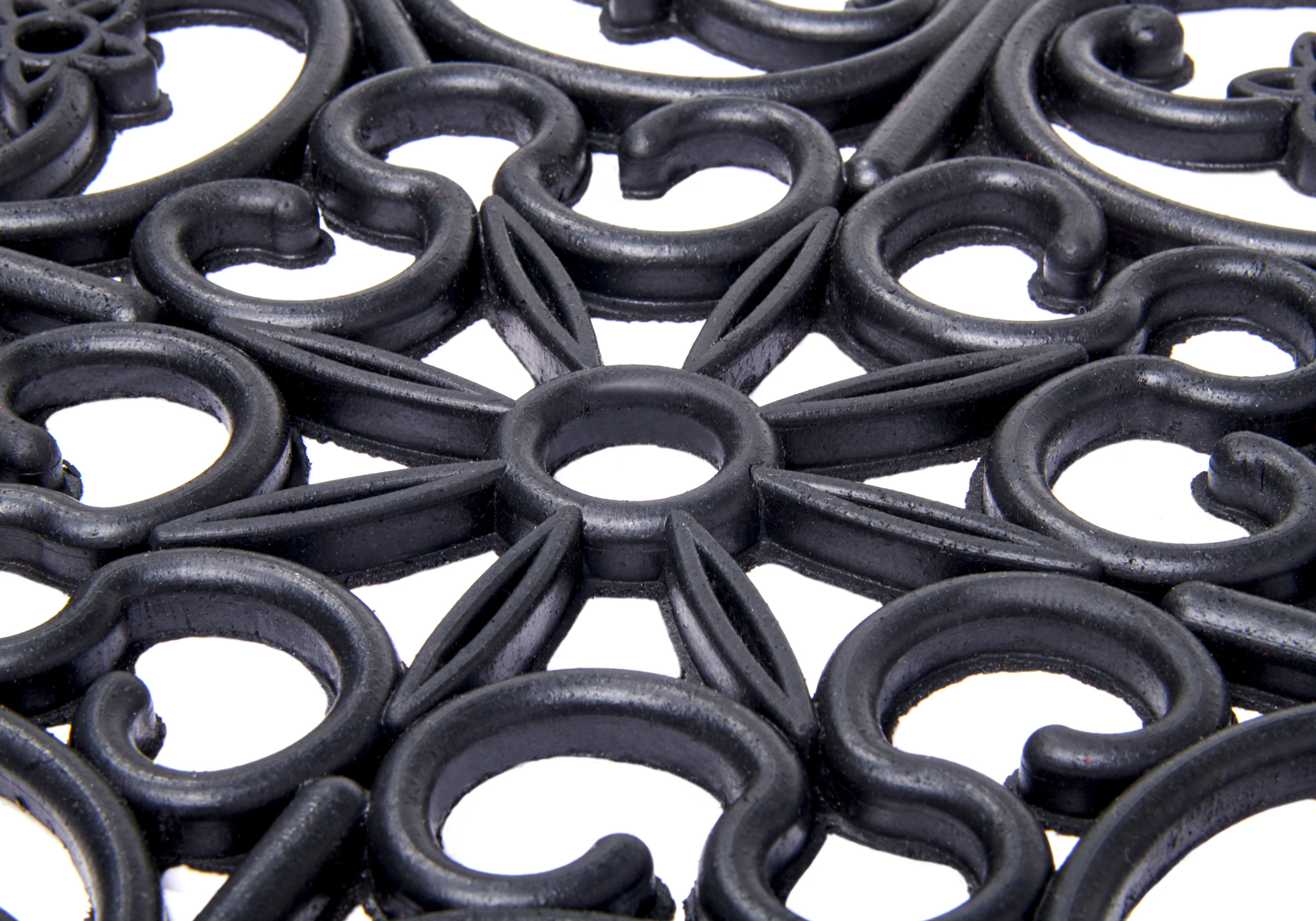 HANSE Home Mat Mix Mats gietijzer-look rubber trellis, deurmat Slijtvast, onderhoudsvriendelijk, robuust, weerbestendig, UV-bestendig
