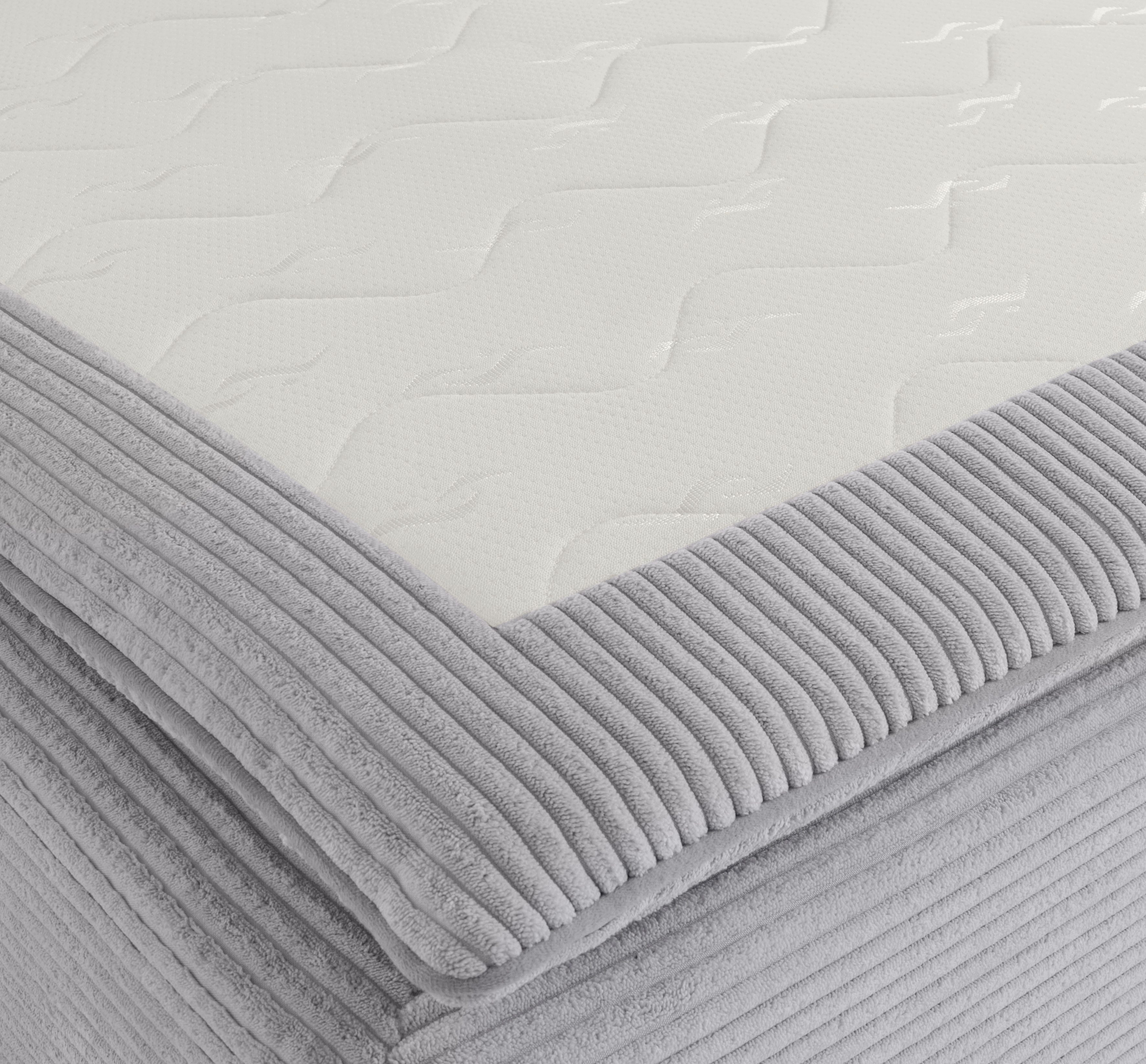 INOSIGN Hoekbank Boxspringbed Night & Day L-vorm met permanente slaapfunctie met armleuning