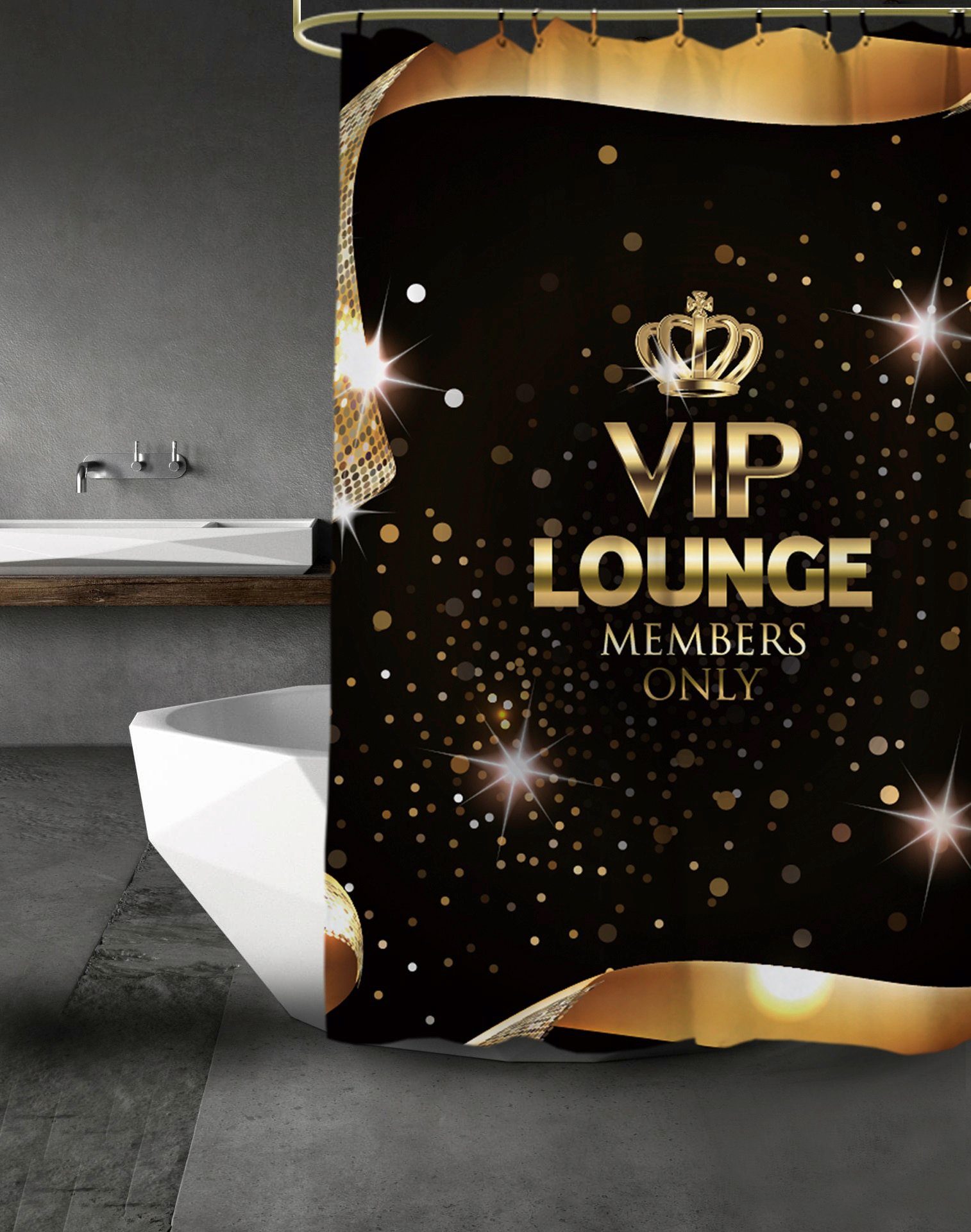 Sanilo Douchegordijn VIP-Lounge Hoogte 200 cm