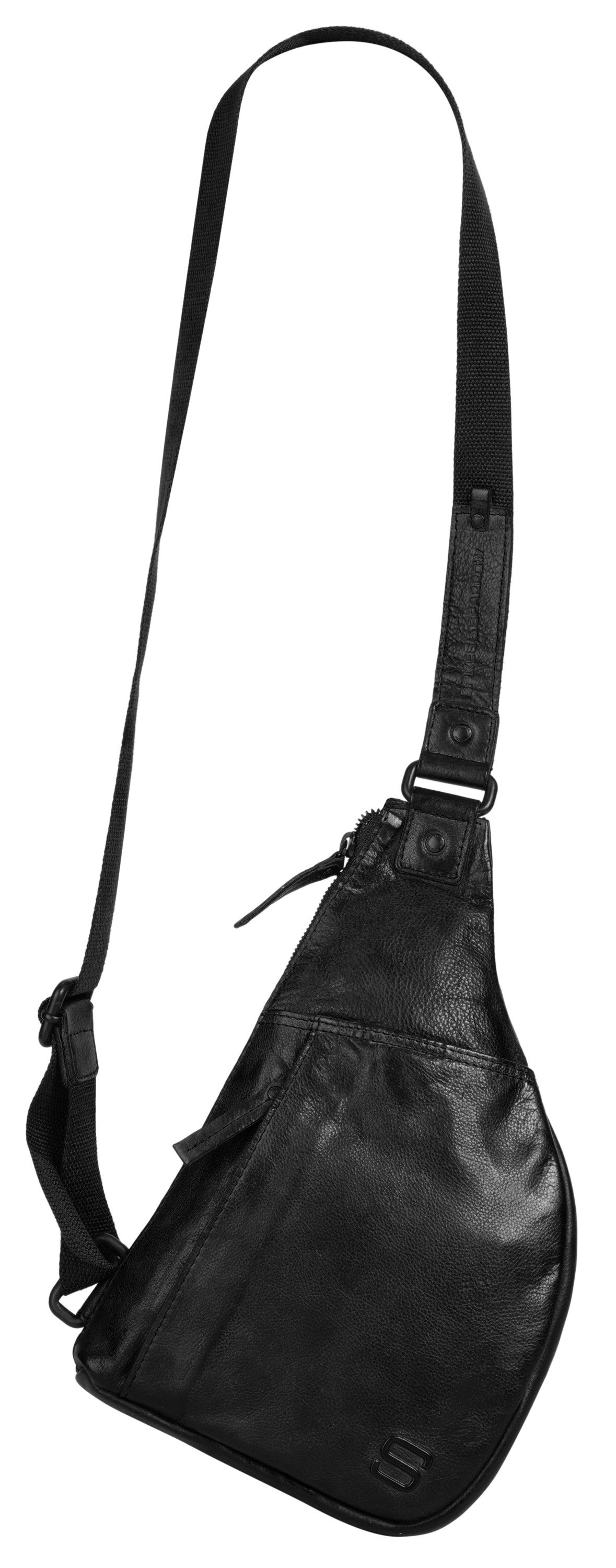 Spikes & Sparrow Schoudertas echt leder