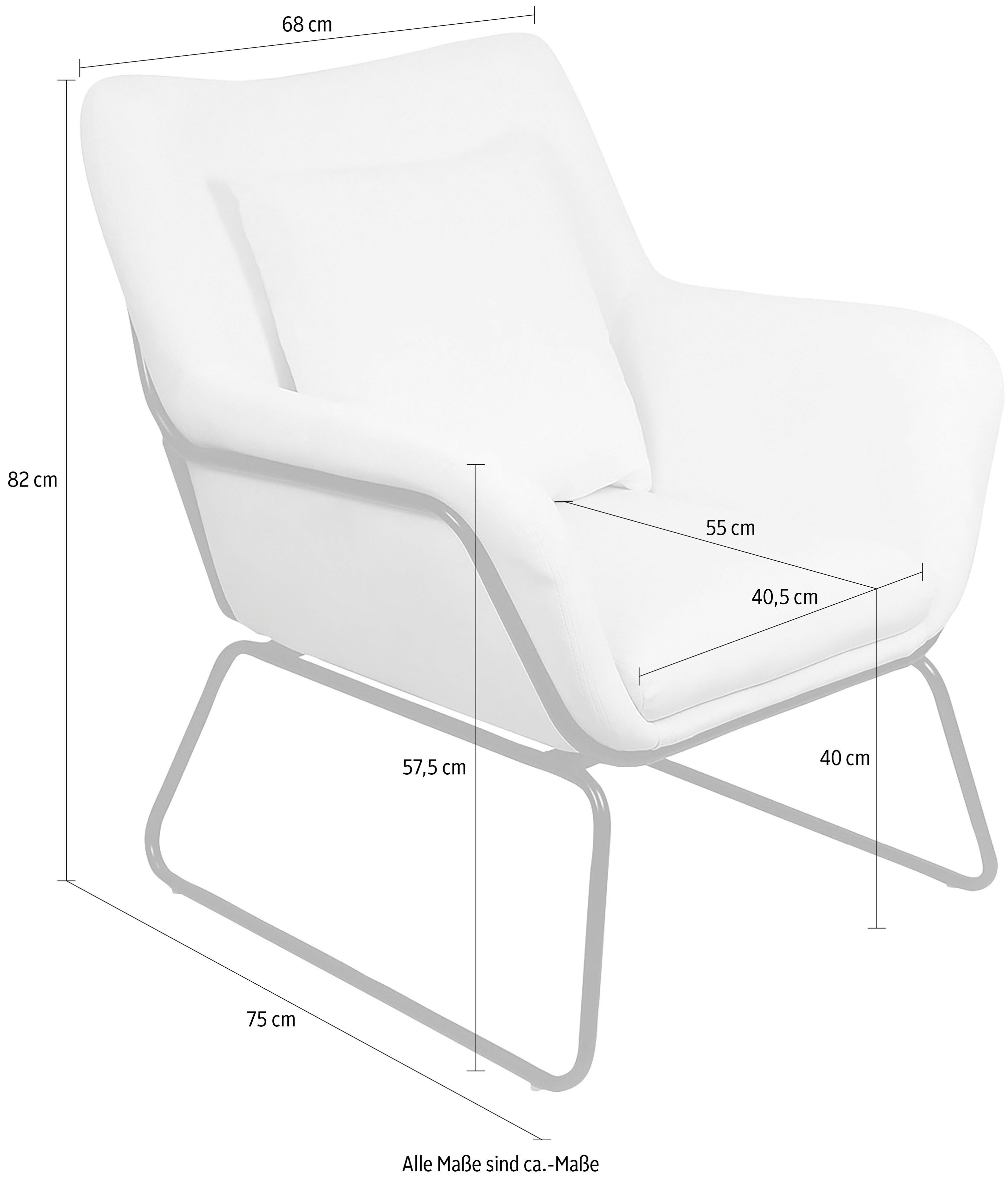 SalesFever Relaxfauteuil met rugkussens