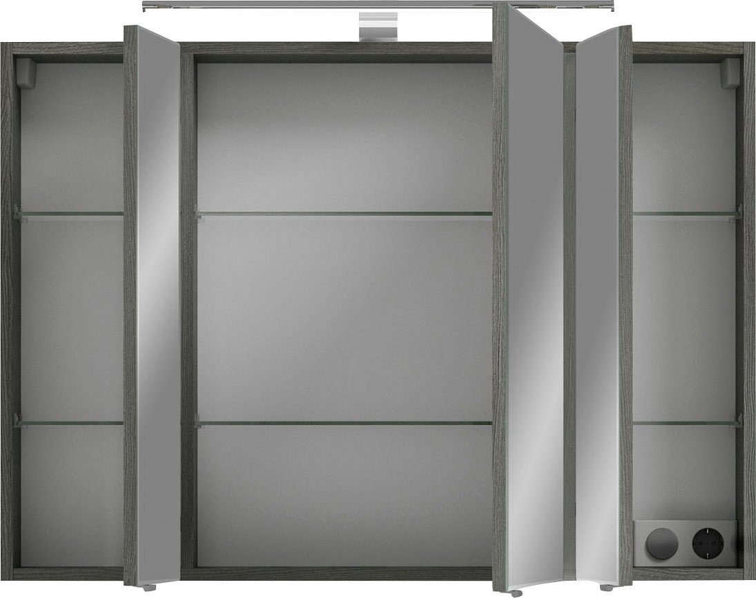 Saphir Spiegelkast 6005 Sprint badkamermeubel, 3 spiegeldeuren, 6 legplanken, 98 cm breed