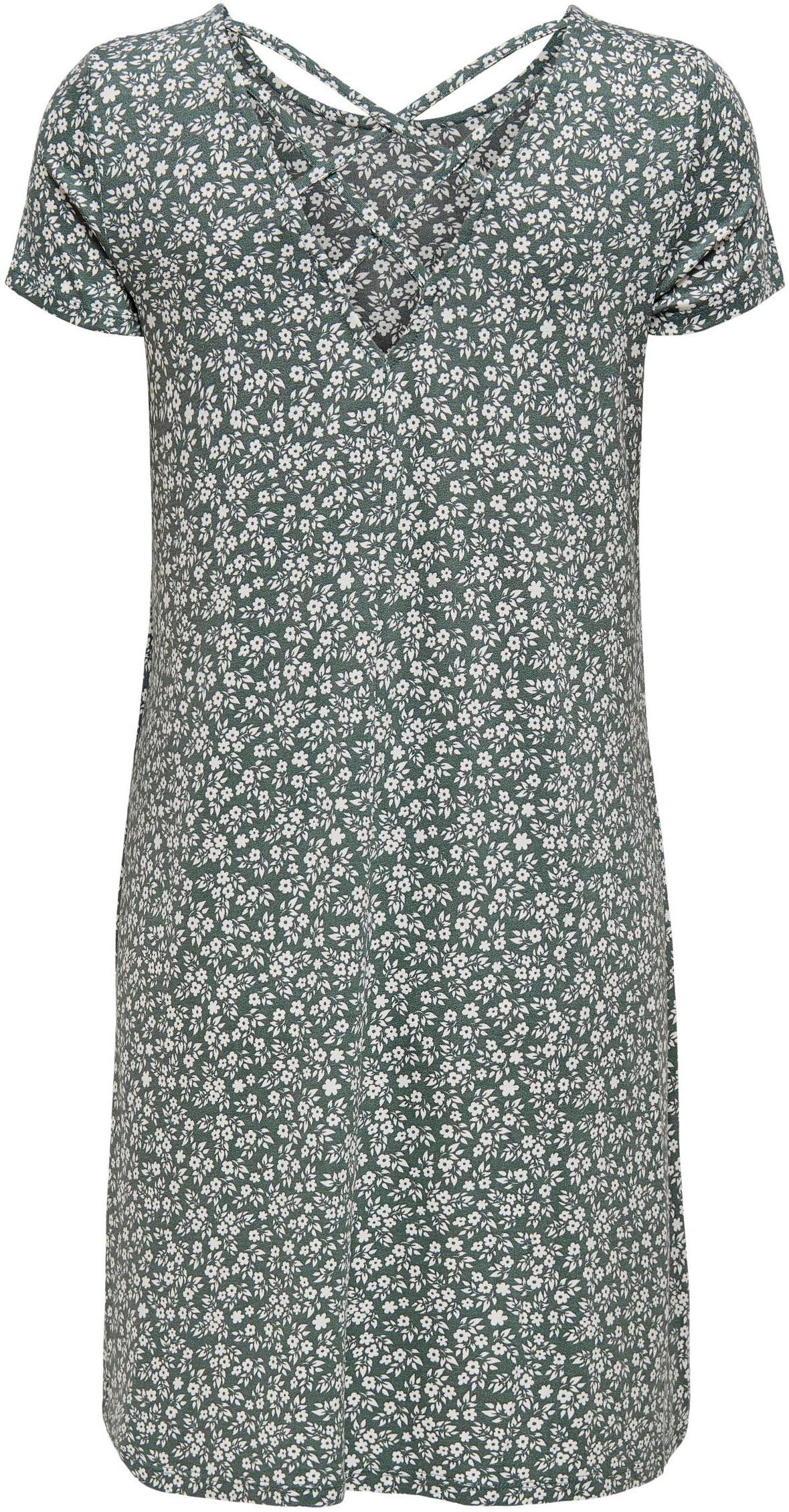 Only Mini-jurk ONLBERA BACK LACE UP S/S DRESS JRS NOOS