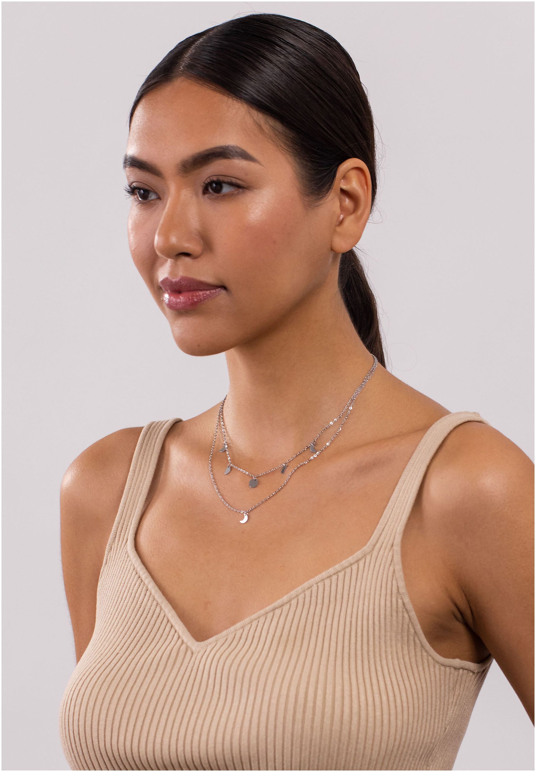 Purelei Ketting met hanger Sieraad cadeau Luna hanger Halve maan Layering