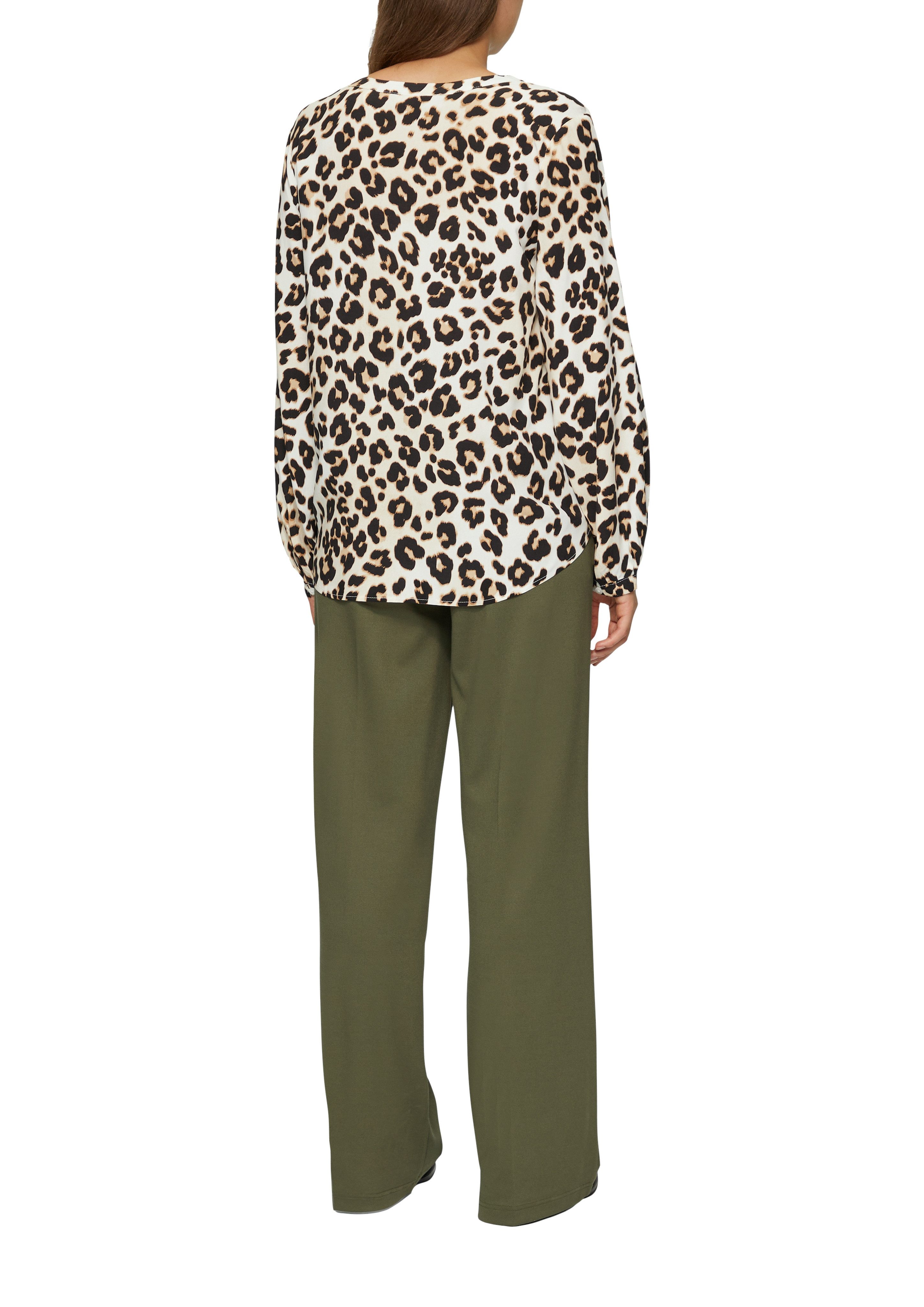 s.Oliver Blouse met lange mouwen met print all-over