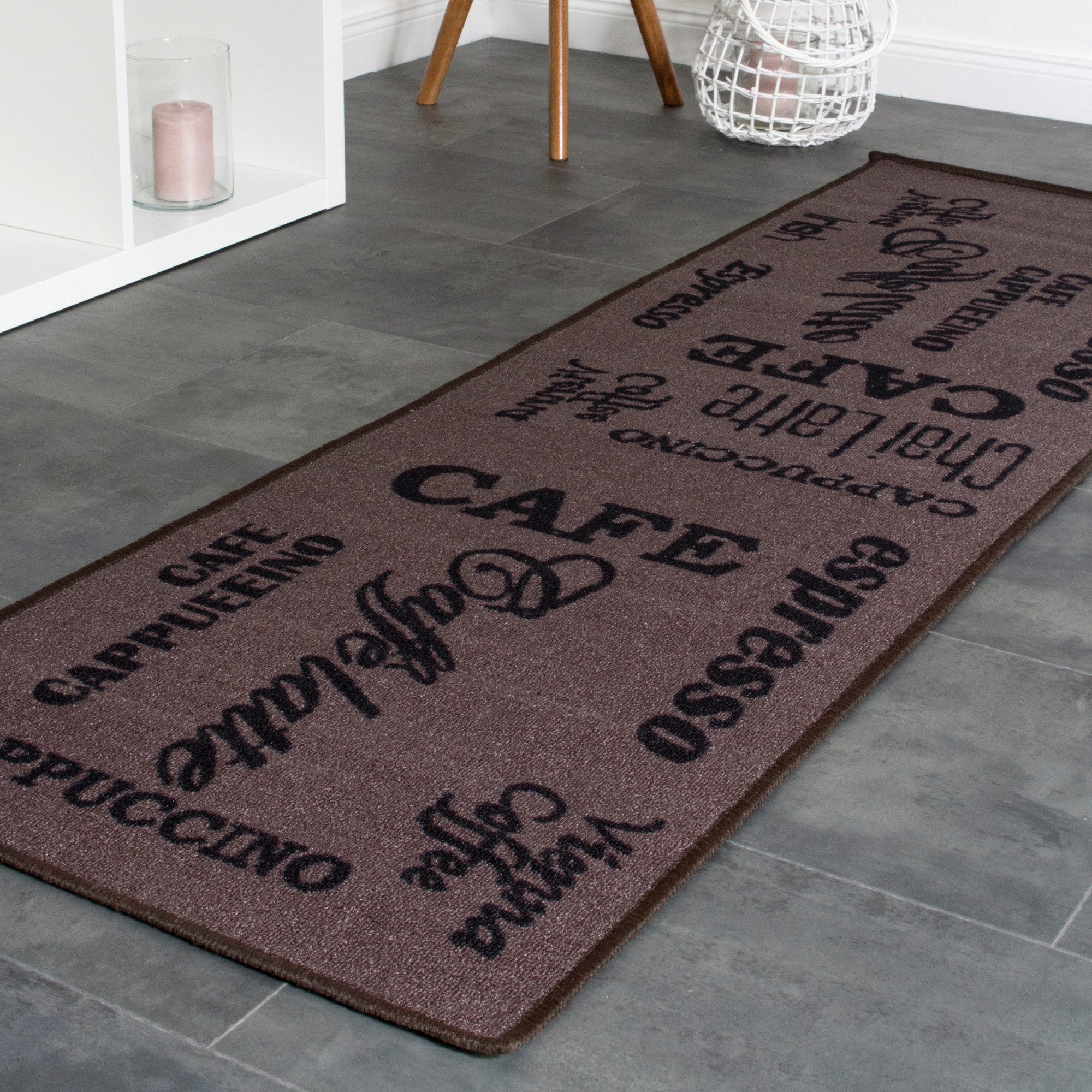 Andiamo Keukenloper Espresso met opdruk, antislip, keuken, klantfavoriet