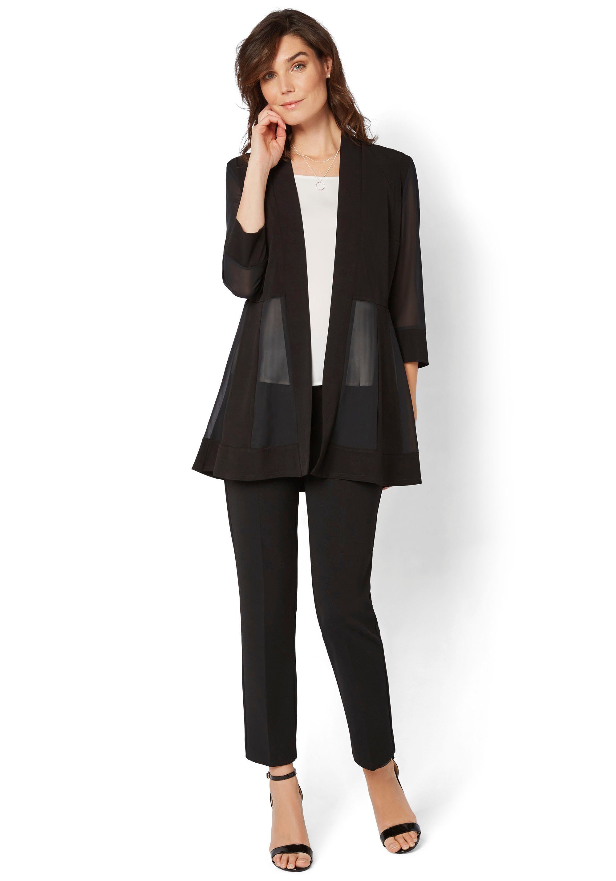 HERMANN LANGE Collection Lange blazer Liliana van jersey en chiffon