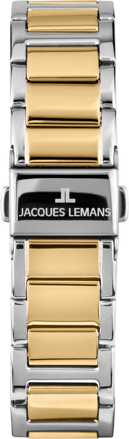 Jacques Lemans Chronograaf Venice Polshorloge, dameshorloge, leren band, stopwatchfunctie, datum, parelmoer