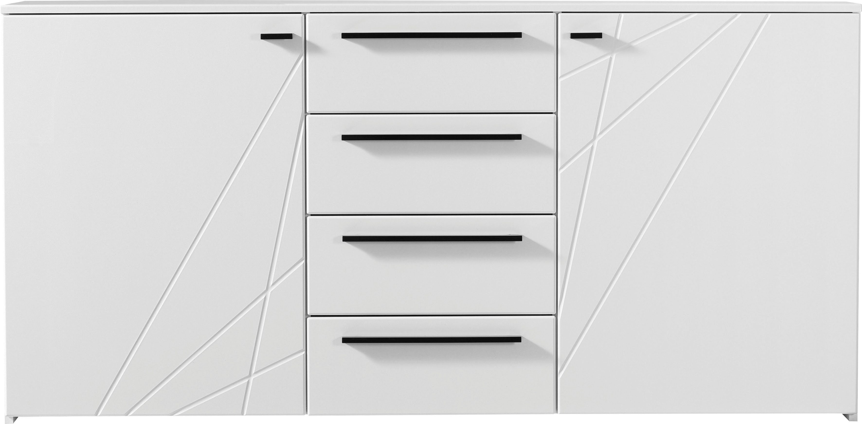 INOSIGN Kast met laden en deuren Ksanti Met 4 laden, hoogglanzend front