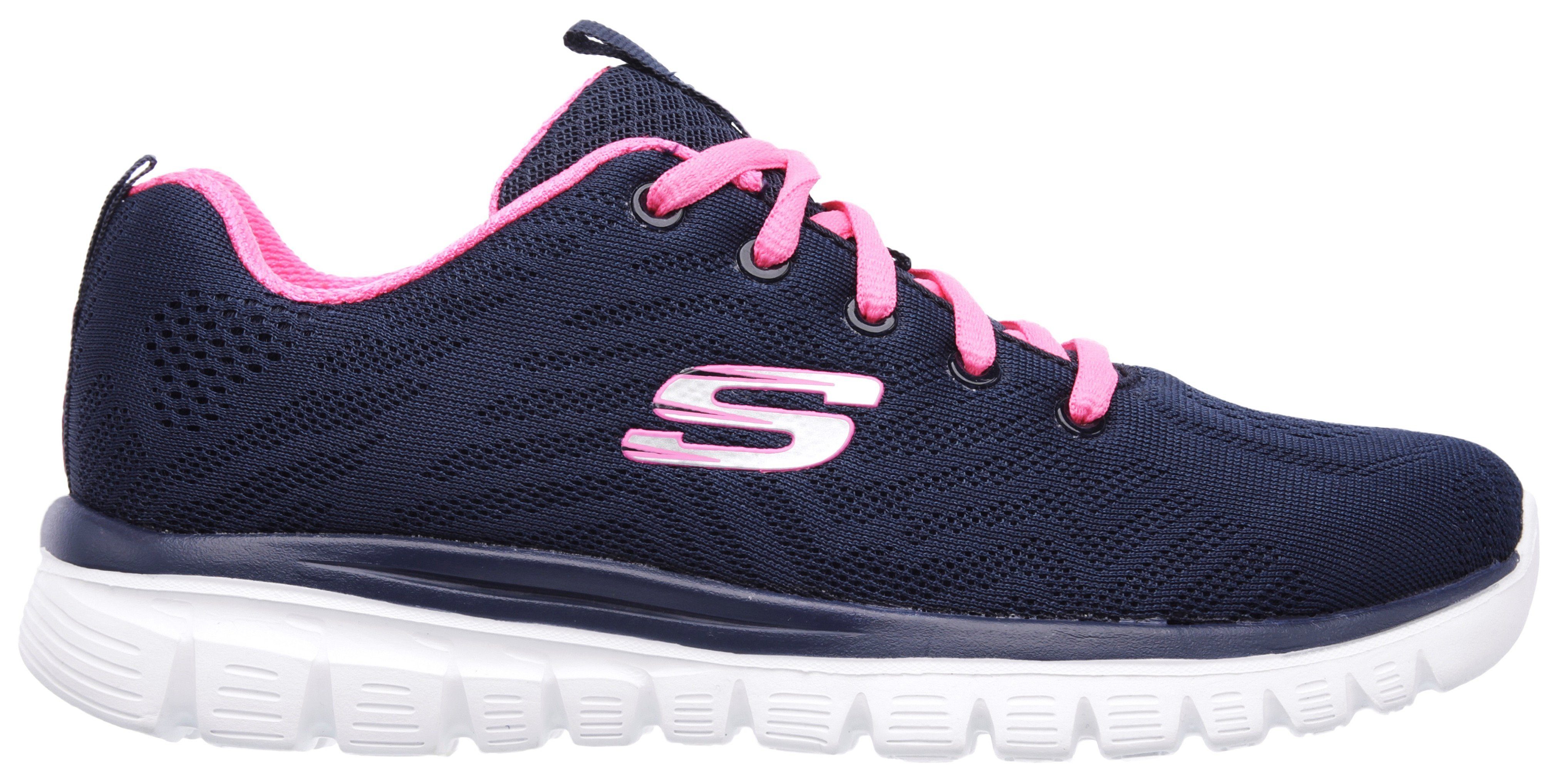 Skechers Sneakers Graceful - Get Connected Vrijetijdsschoen, lage schoen, veterschoen in schoenwijdte G (wijd)