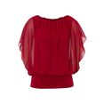 melrose chiffonblouse rood