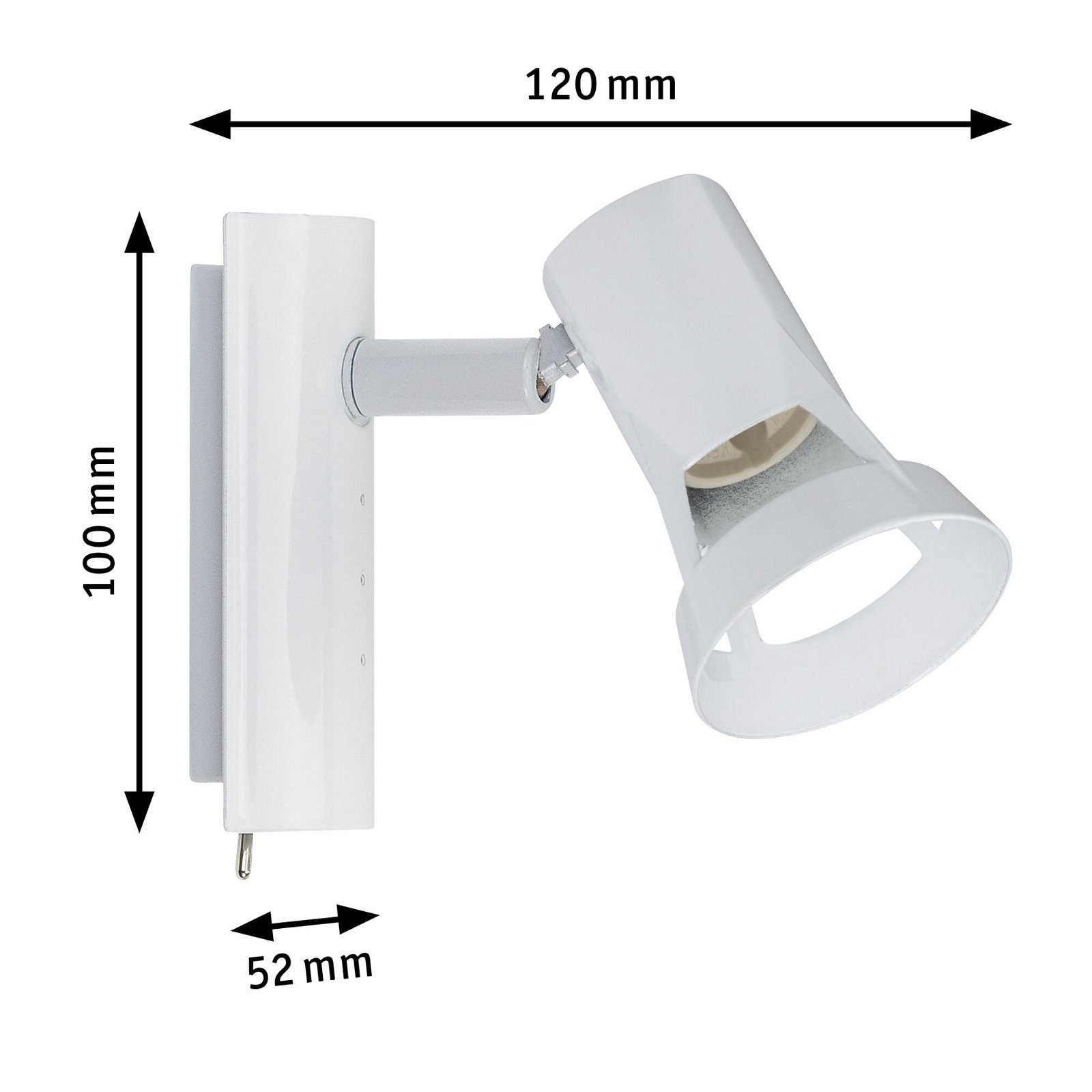 Paulmann Plafondlamp Spotlight Teja max. 1x10W 230V Metaal (1 stuk)