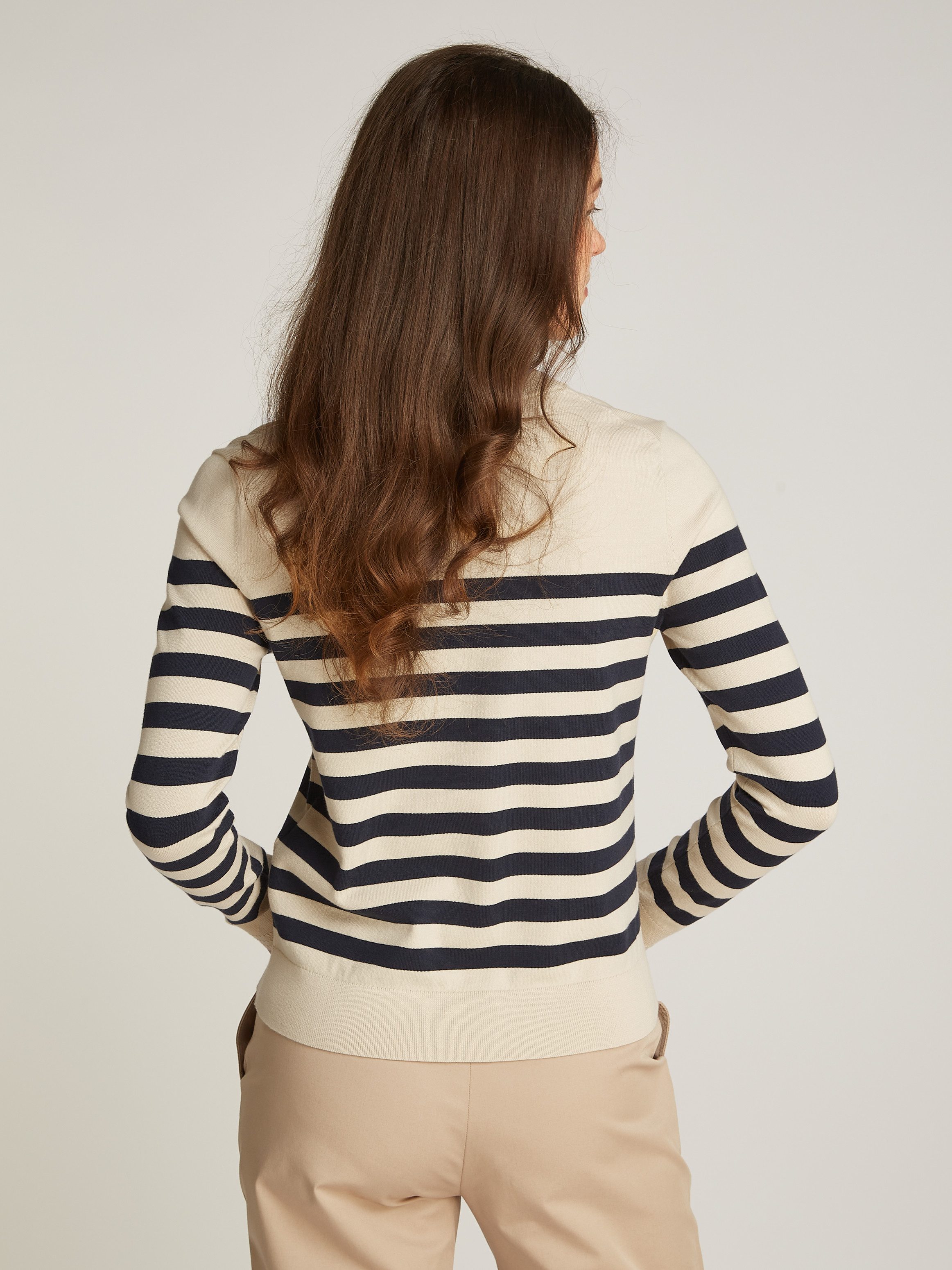 Tommy Hilfiger Trui met V-hals met logoborduursel