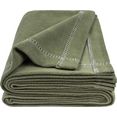 zoeppritz deken soft-greeny met een brede envelop groen