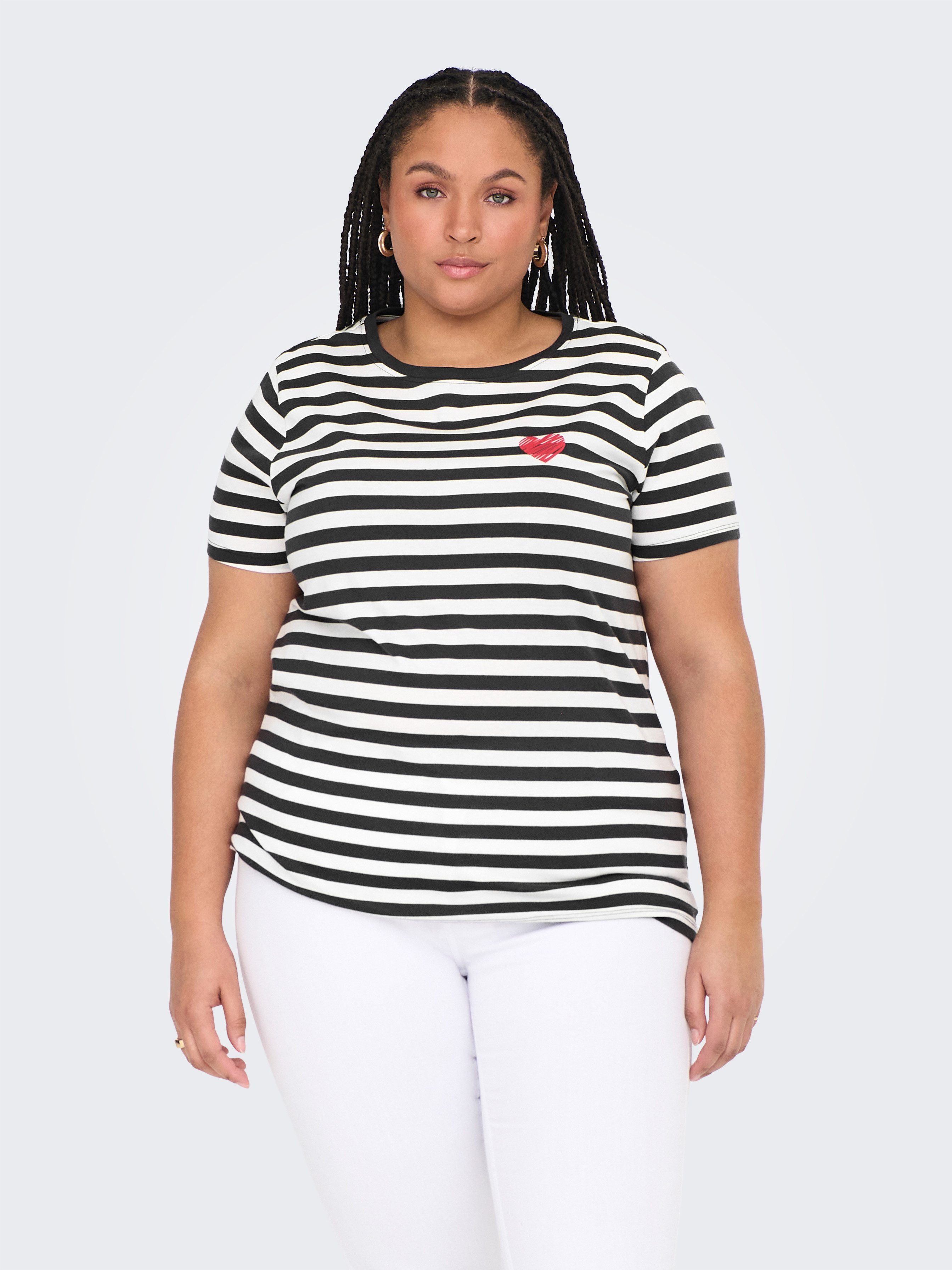 ONLY CARMAKOMA Shirt met korte mouwen CARMOODY LIFE SS REG TEE JRS