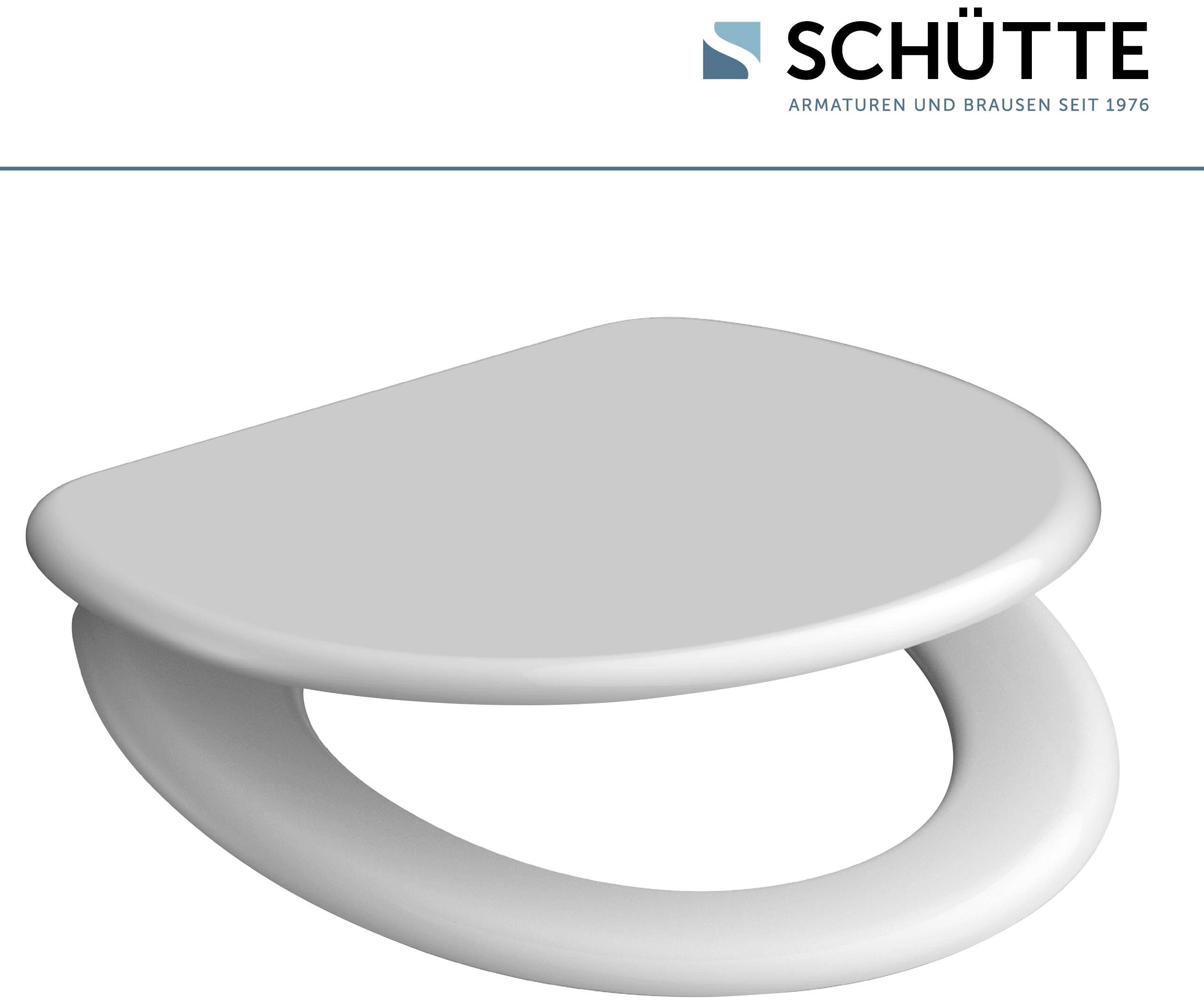 Schütte Toiletzitting White Duroplast, met soft-closemechanisme