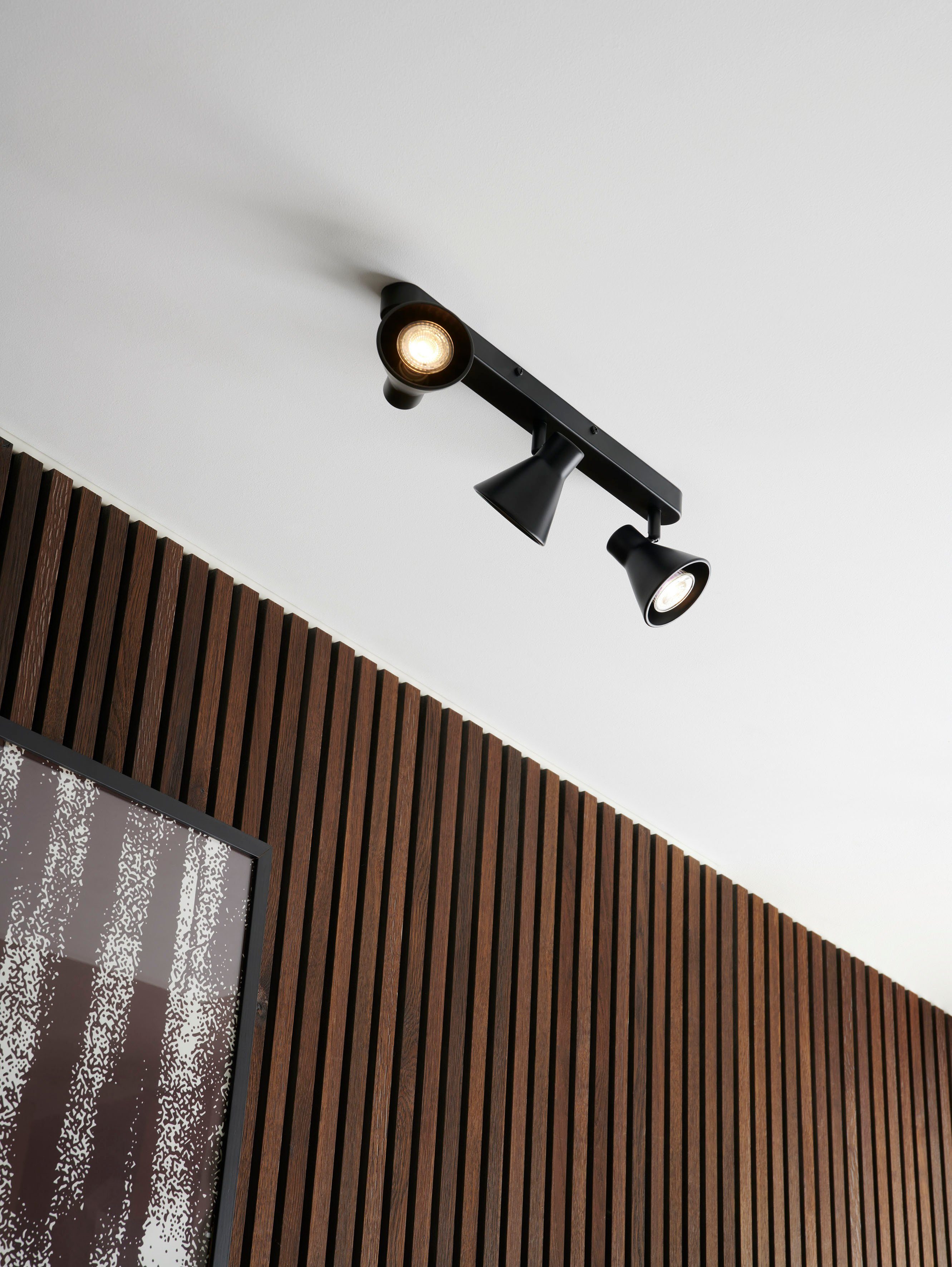 Nordlux Plafondspot Eik Tijdloos en eenvoudig ontwerp, kantel- en draaibare kap (1 stuk)