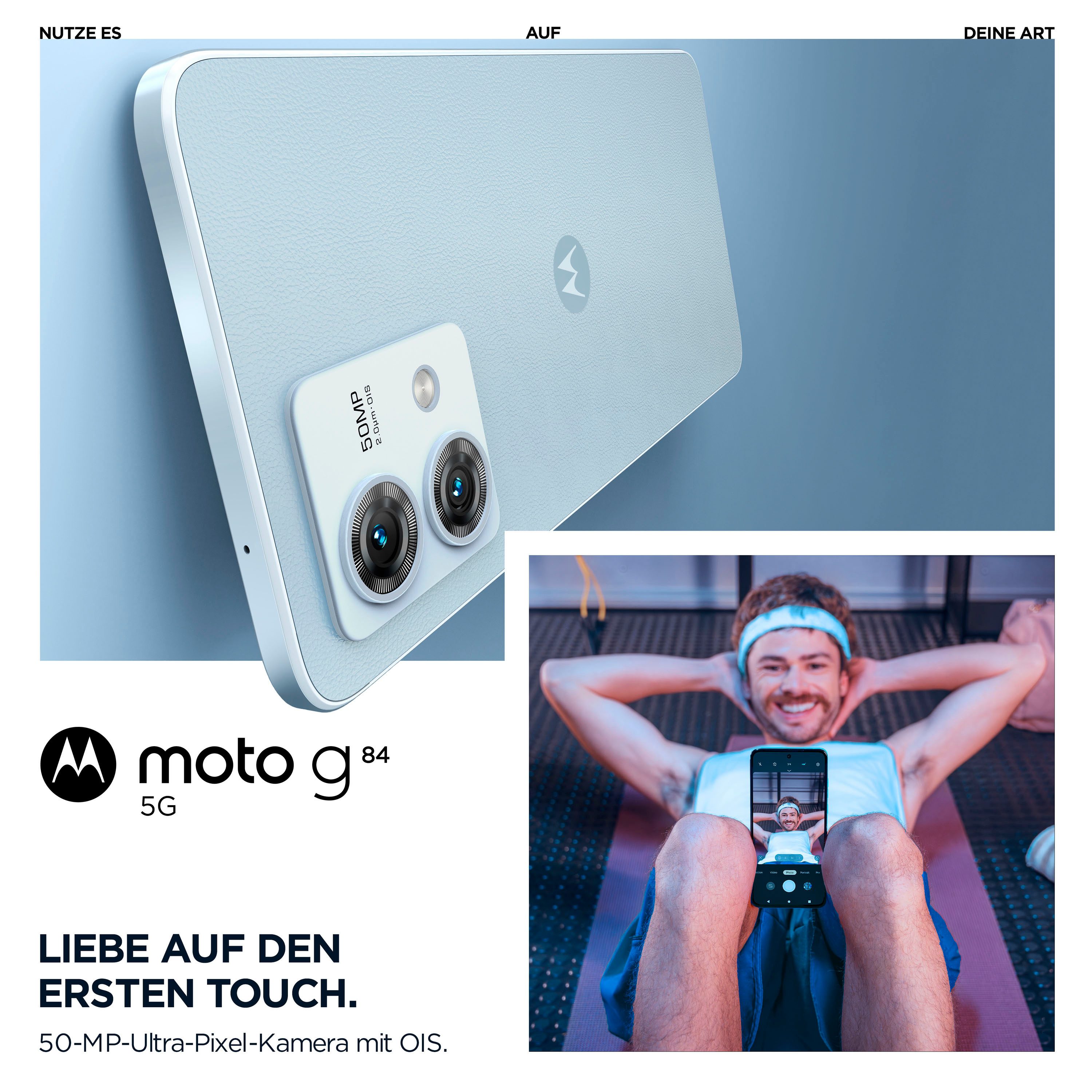 Motorola Smartphone Moto g84 5G, 256 GB, 2 sleuven voor sim/geheugen of sim/sim