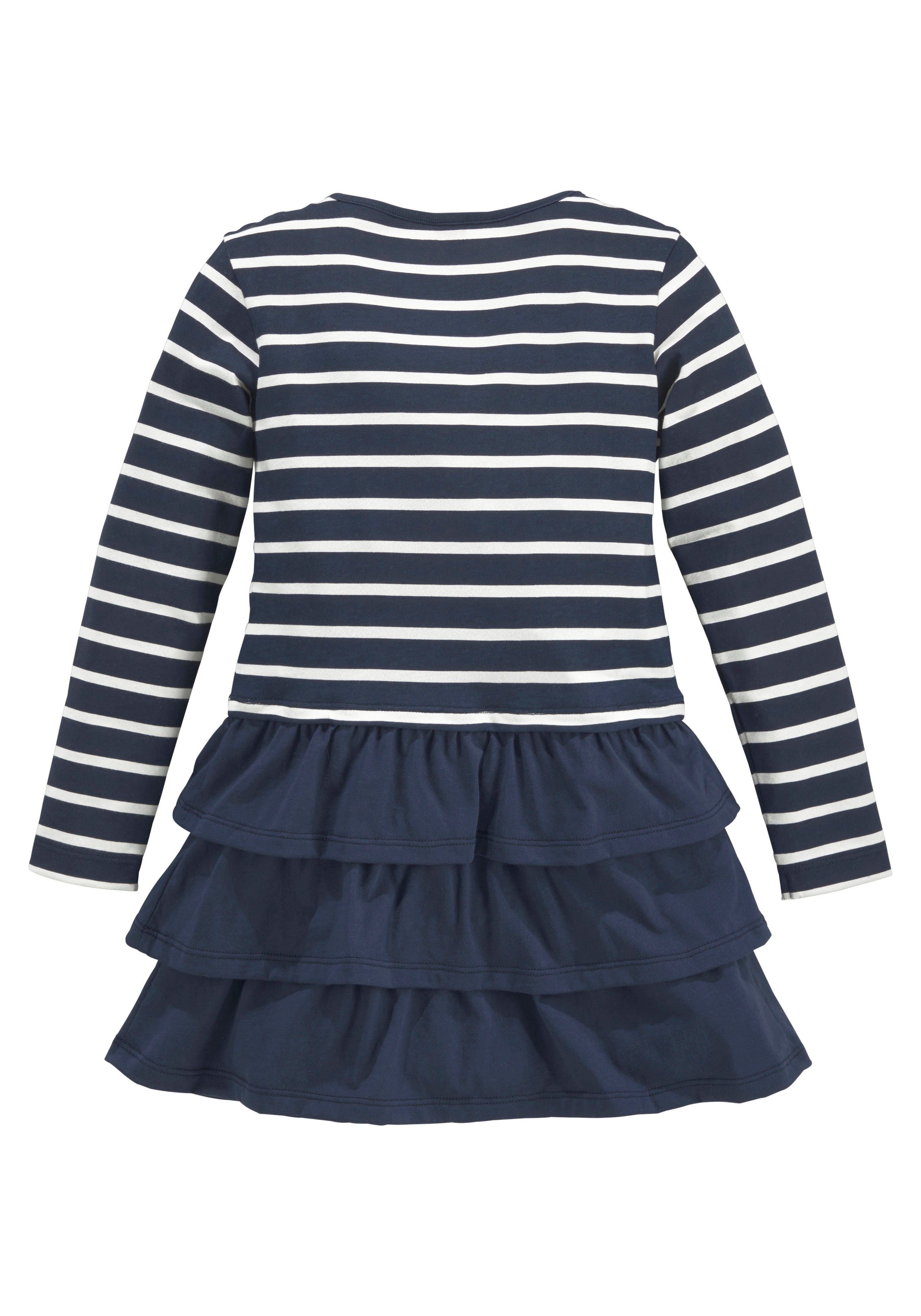 KIDSWORLD Jerseyjurk Voor kleine meisjes voor feesten en speciale gelegenheden, knie-vrije lengte, modieuze stijl