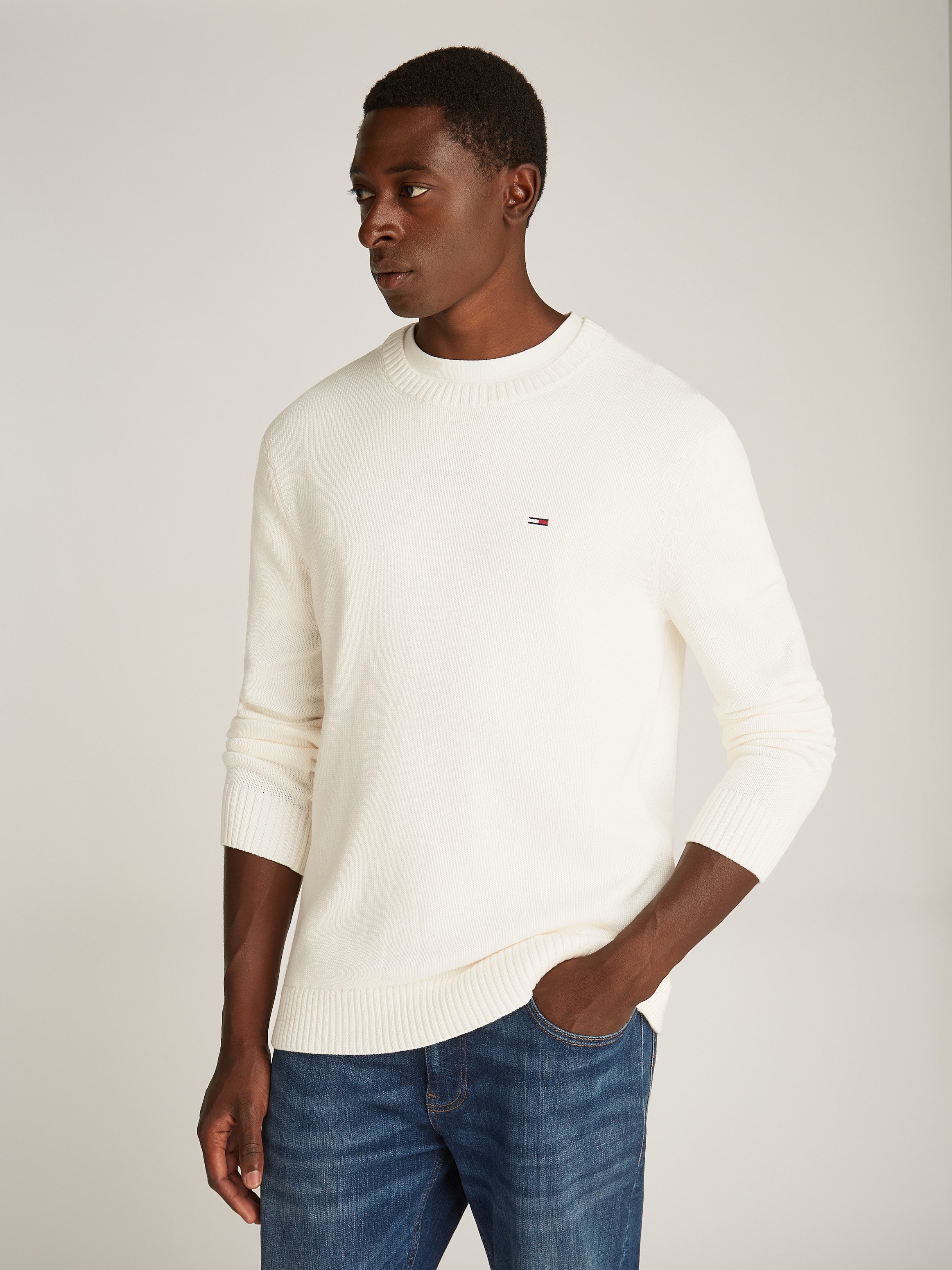 Tommy Hilfiger Witte Sweatshirt met Lange Mouwen Geborduurd Logo White Dames