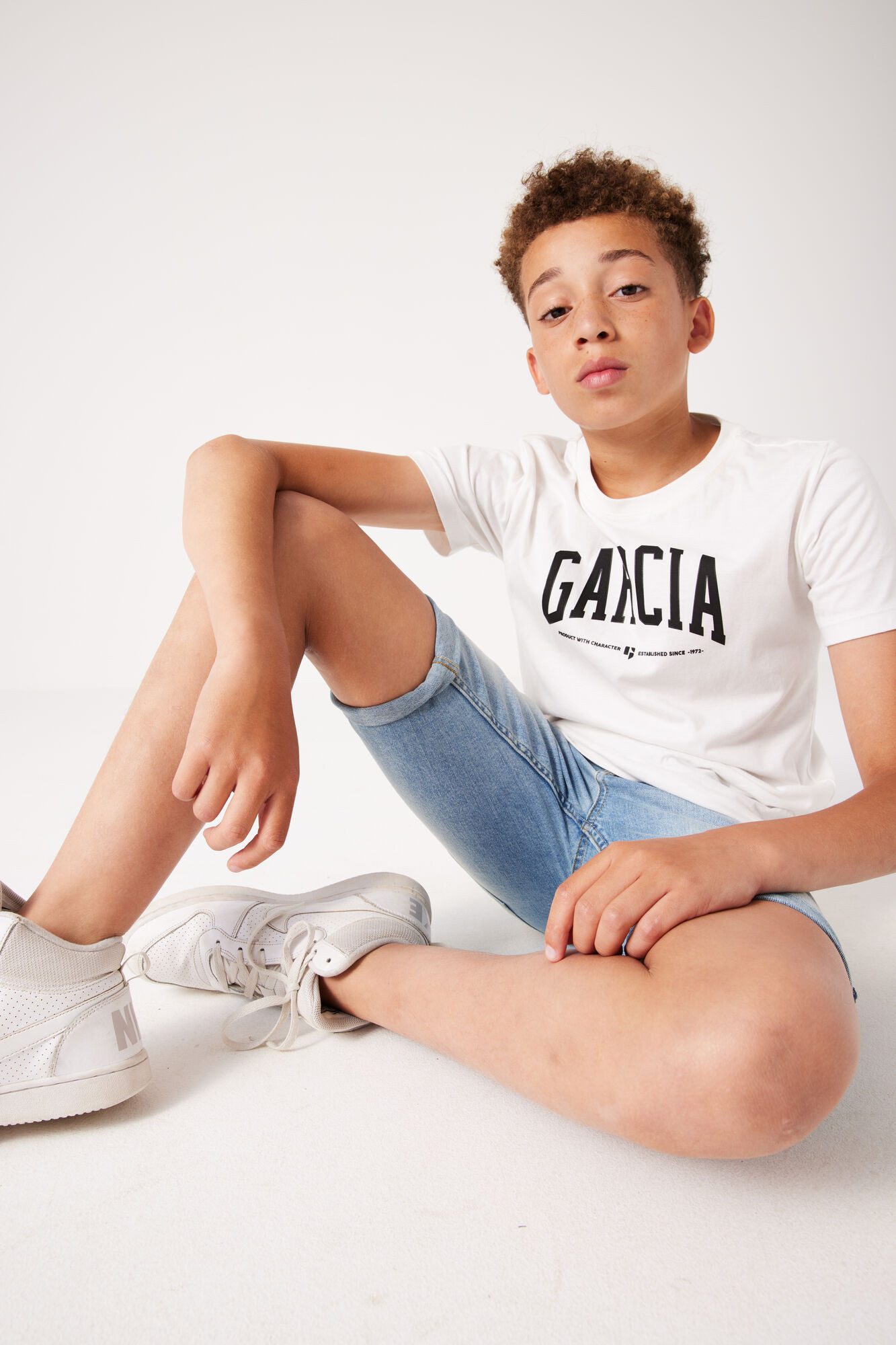 Garcia Jeansshort TAVIO met used-effecten