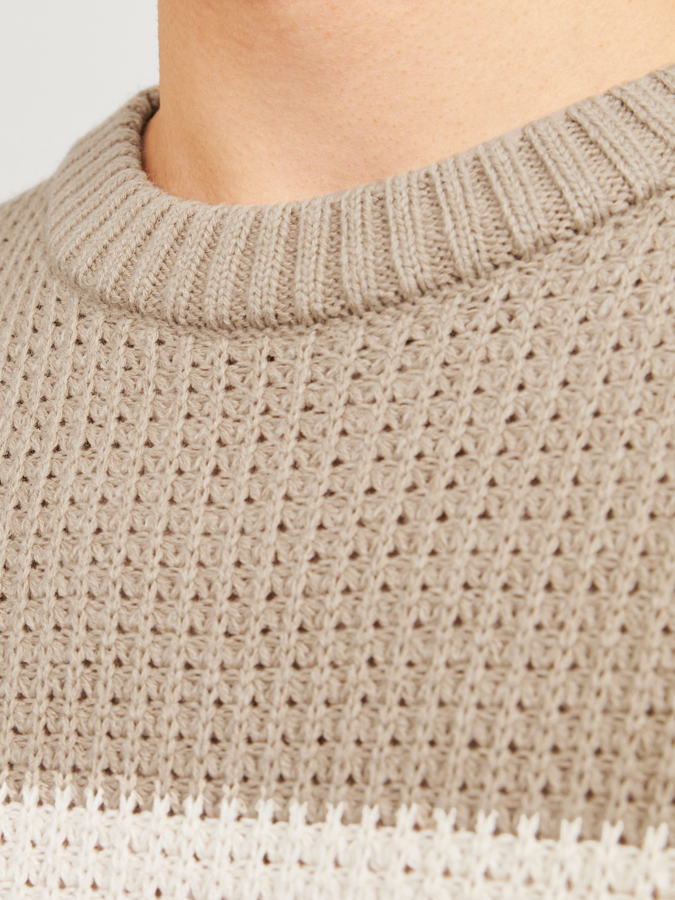 Jack & Jones Trui met ronde hals JJSANDER KNIT CREW NECK