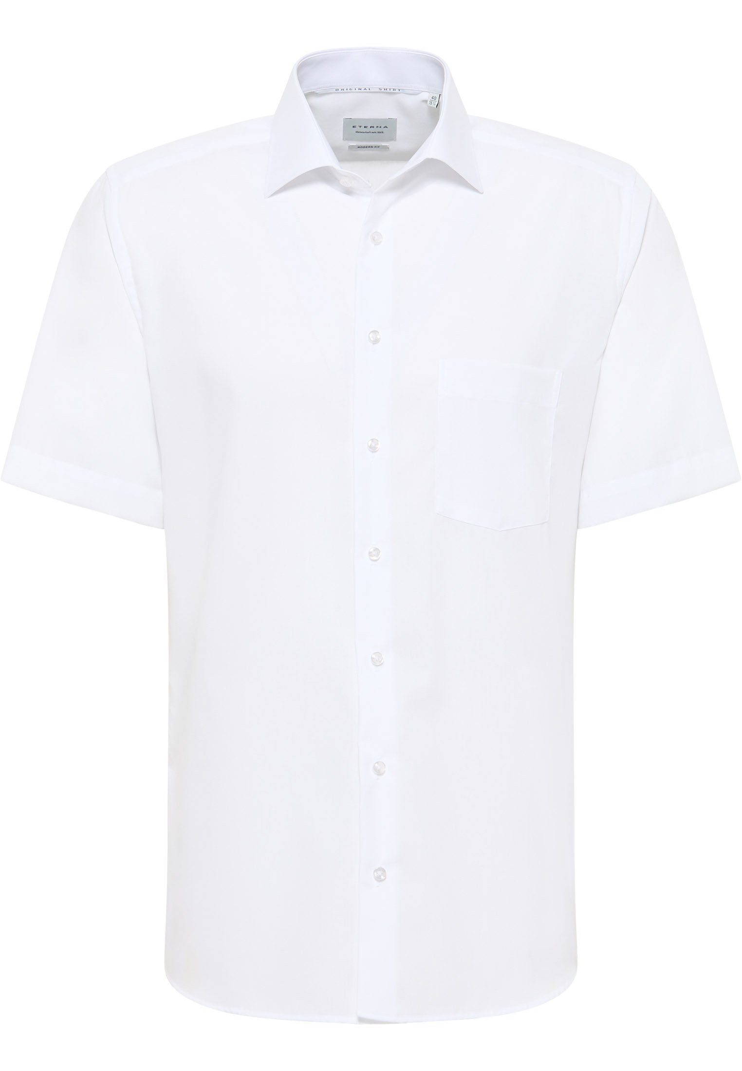Eterna Overhemd met korte mouwen MODERN FIT NON IRON (strijkvrij)