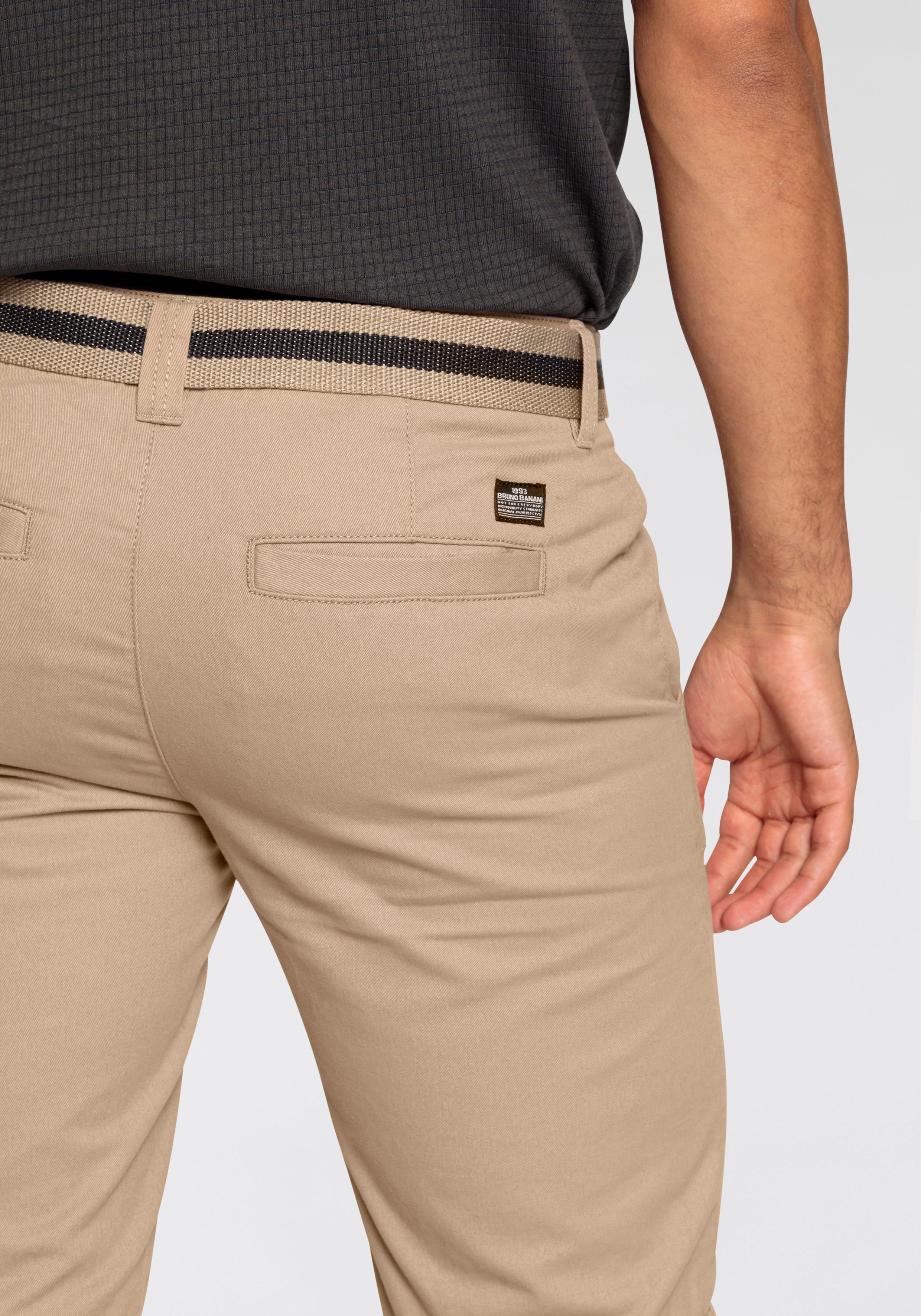 Bruno Banani Chino-short inclusief ceintuur