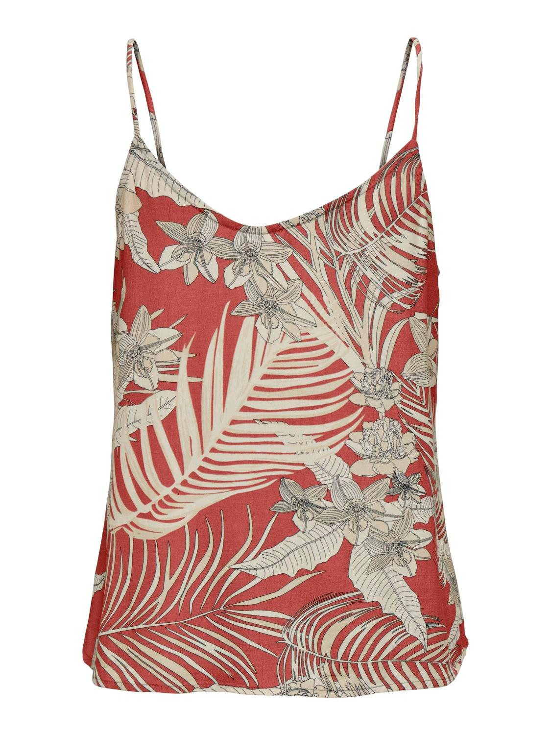 Only Top met spaghettibandjes ONLPALINA LIFE SINGLET PTM