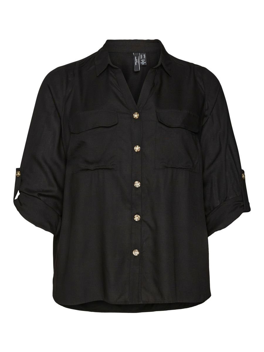 Vero Moda Curve Overhemdblouse VMBUMPY L/S SHIRT NEW CURVE GA NOOS