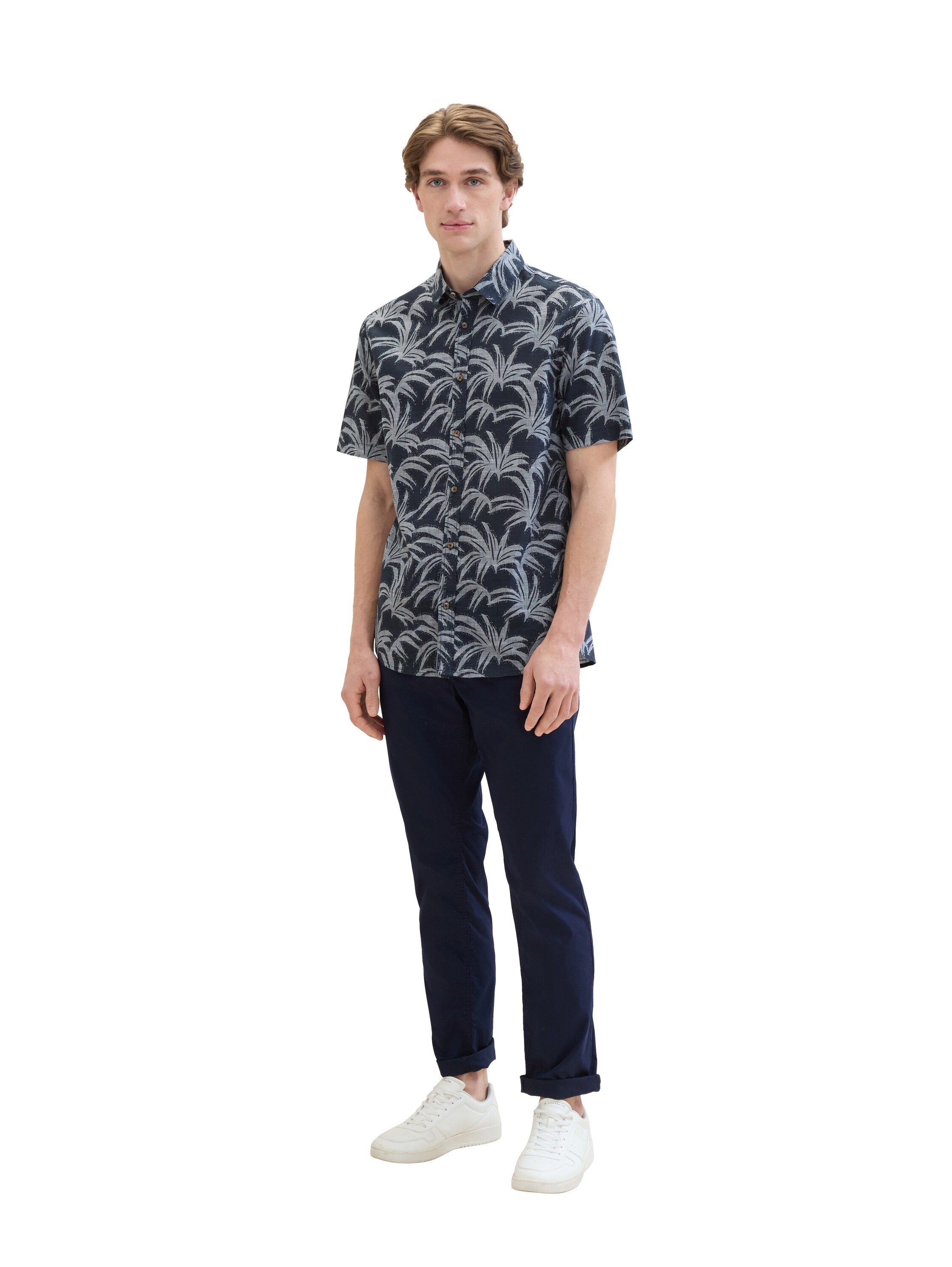 Tom Tailor Five-pocketsbroek met merk-badge op de achterkant