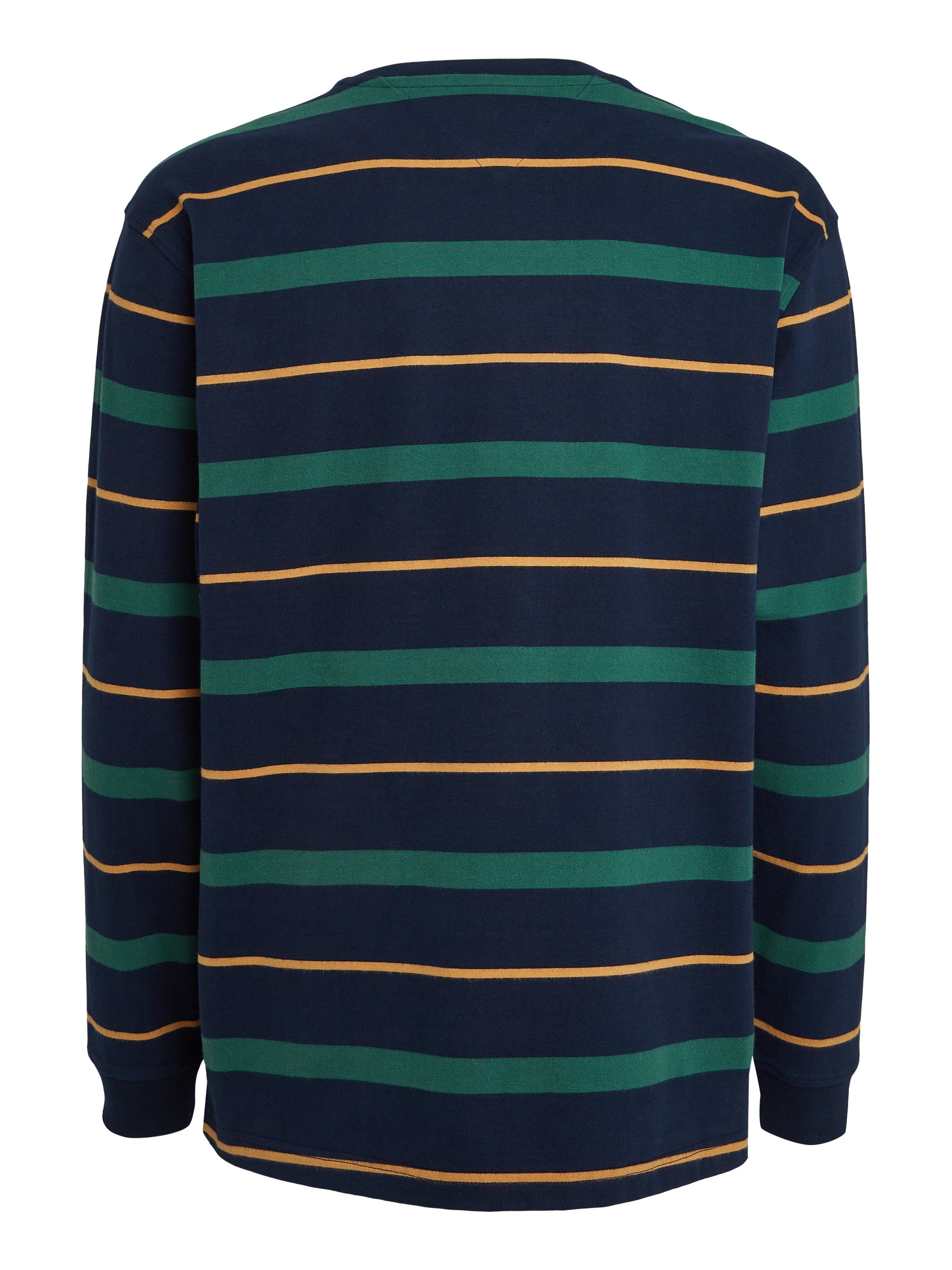 TOMMY JEANS Shirt met lange mouwen TJM REG STRIPE LS TEE met tommy hilfiger opschrift